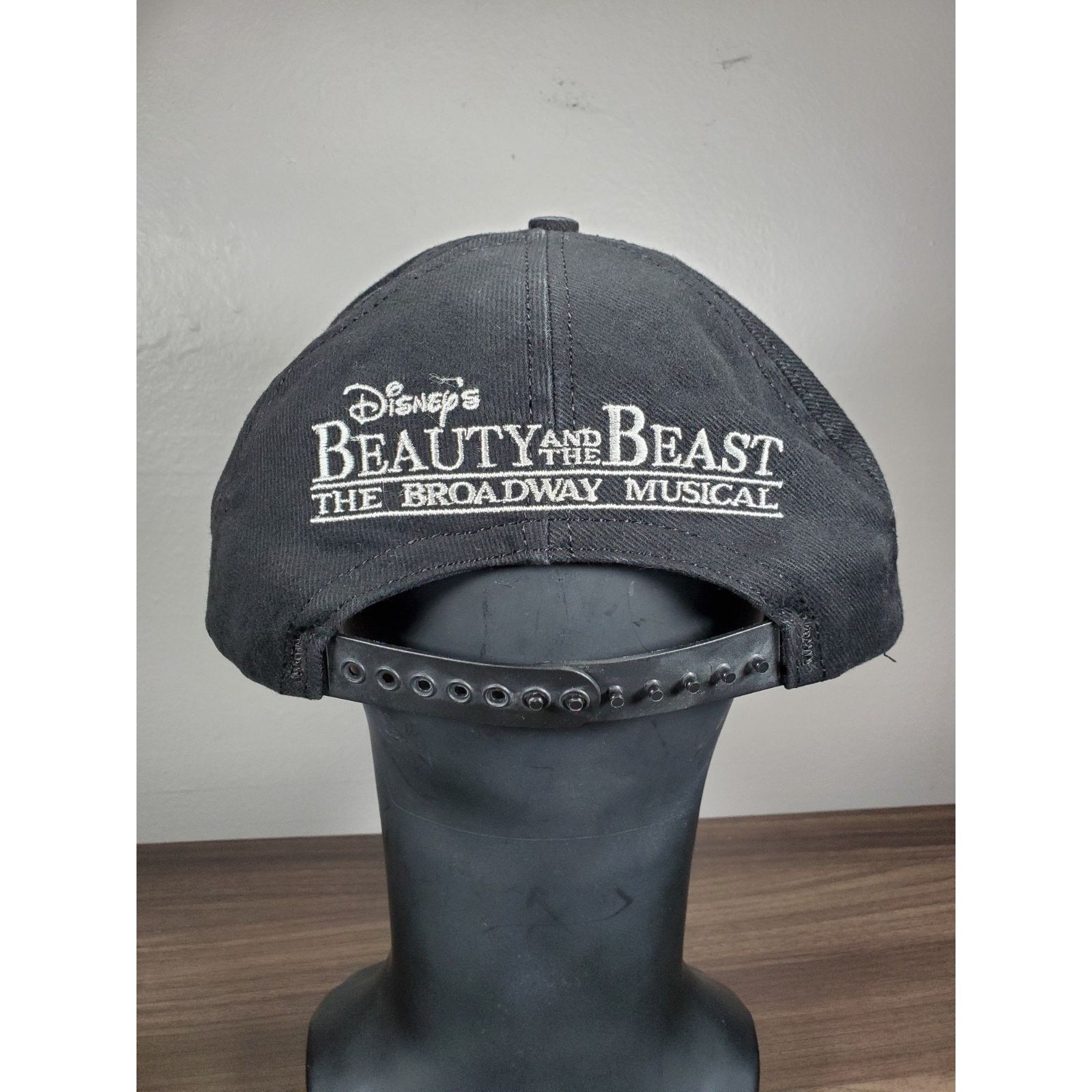 Disney × Vintage Beauty And Beast Broadway Musical Hat Cap Black Disney Adult Size ONE SIZE - 7 Thumbnail