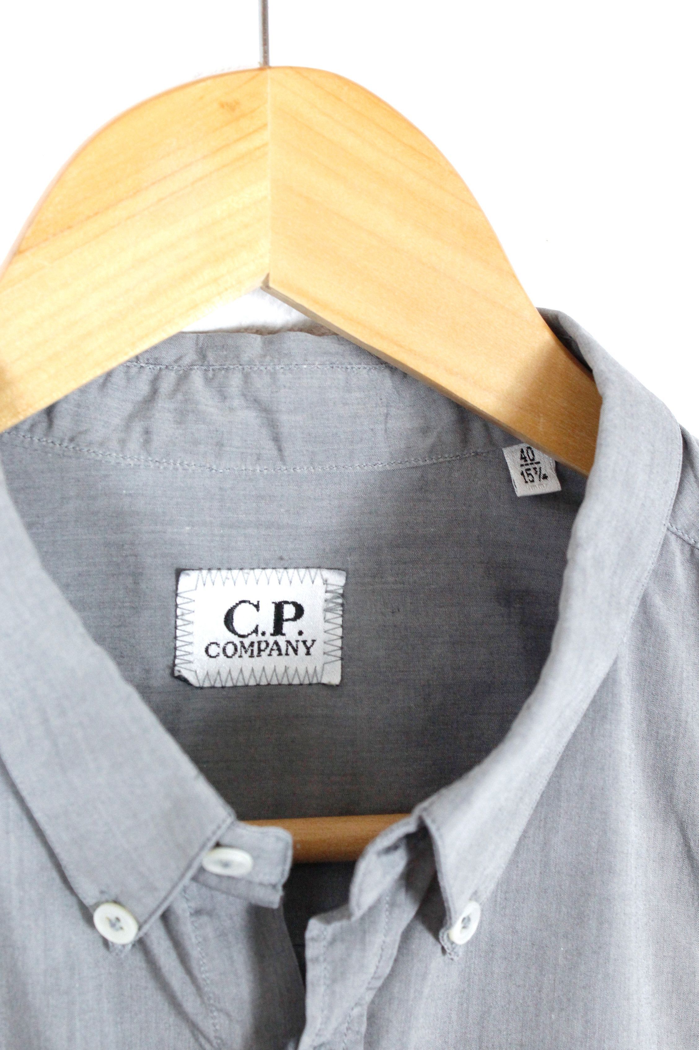 C.P. Company C.P. Company Gray Cotton Oxford Shirt Size US S / EU 44-46 / 1 - 4 Thumbnail