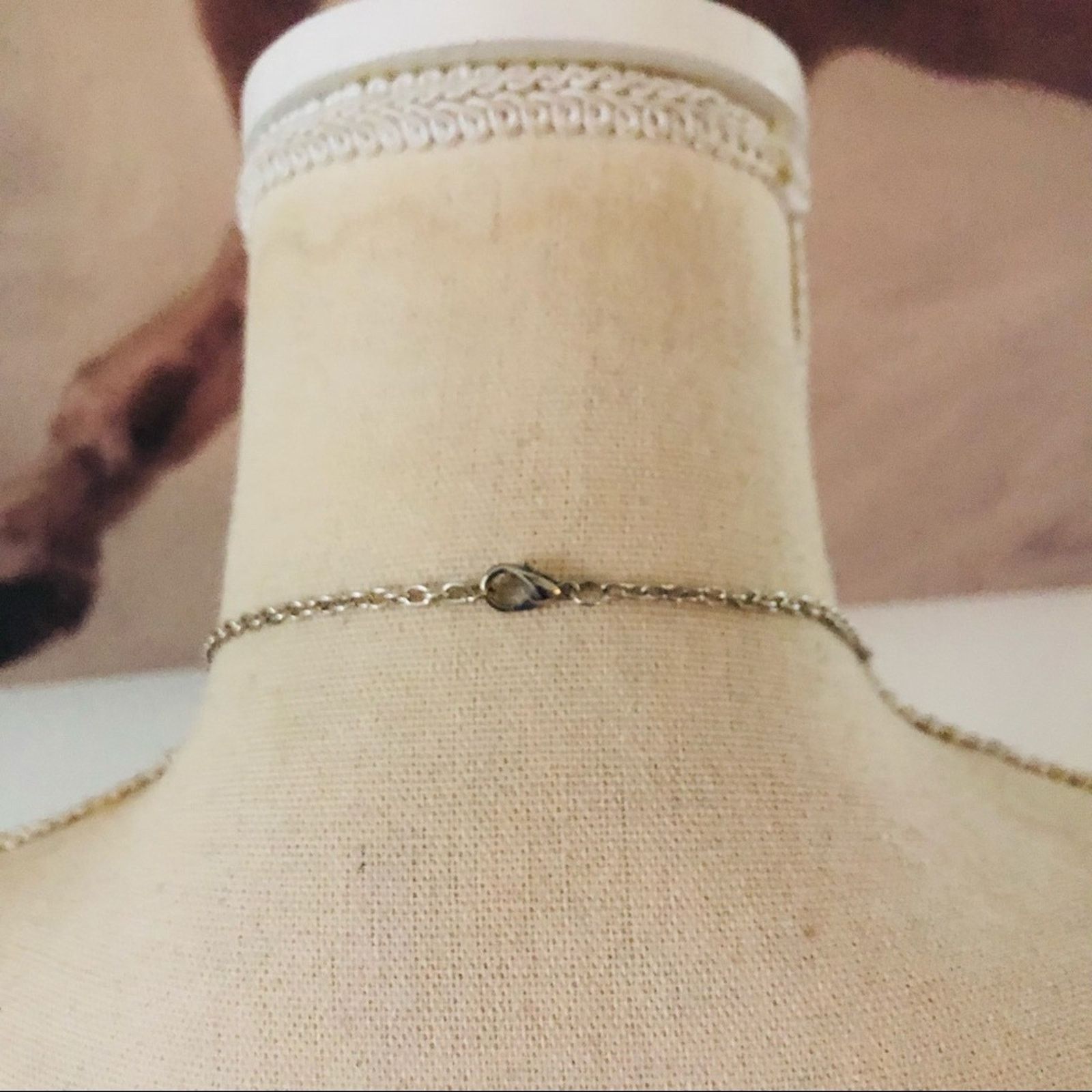 Handmade Sparkle crystal threaded medallion pendant on chain necklace Size ONE SIZE - 4 Thumbnail