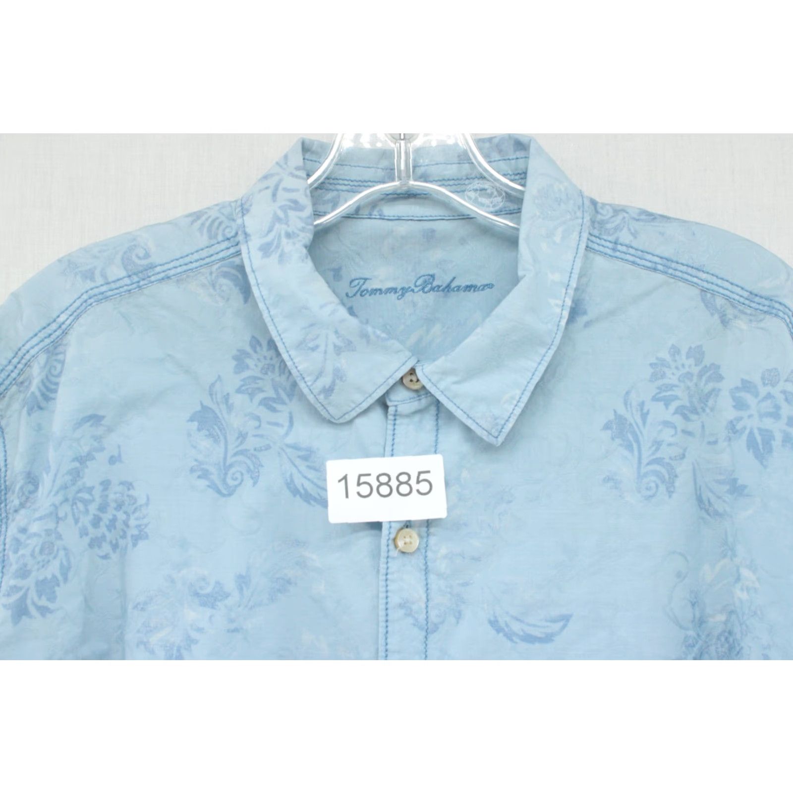 Tommy Bahama VINTAGE Tommy Bahama Hawaiian Floral Button-Up Shirt Mens XL Blue Long Sleeve Beach Size US XL / EU 56 / 4 - 8 Thumbnail