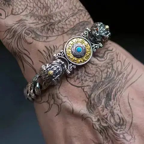 Jewelry Style Retro Silver Bracelet Size ONE SIZE - 1 Thumbnail