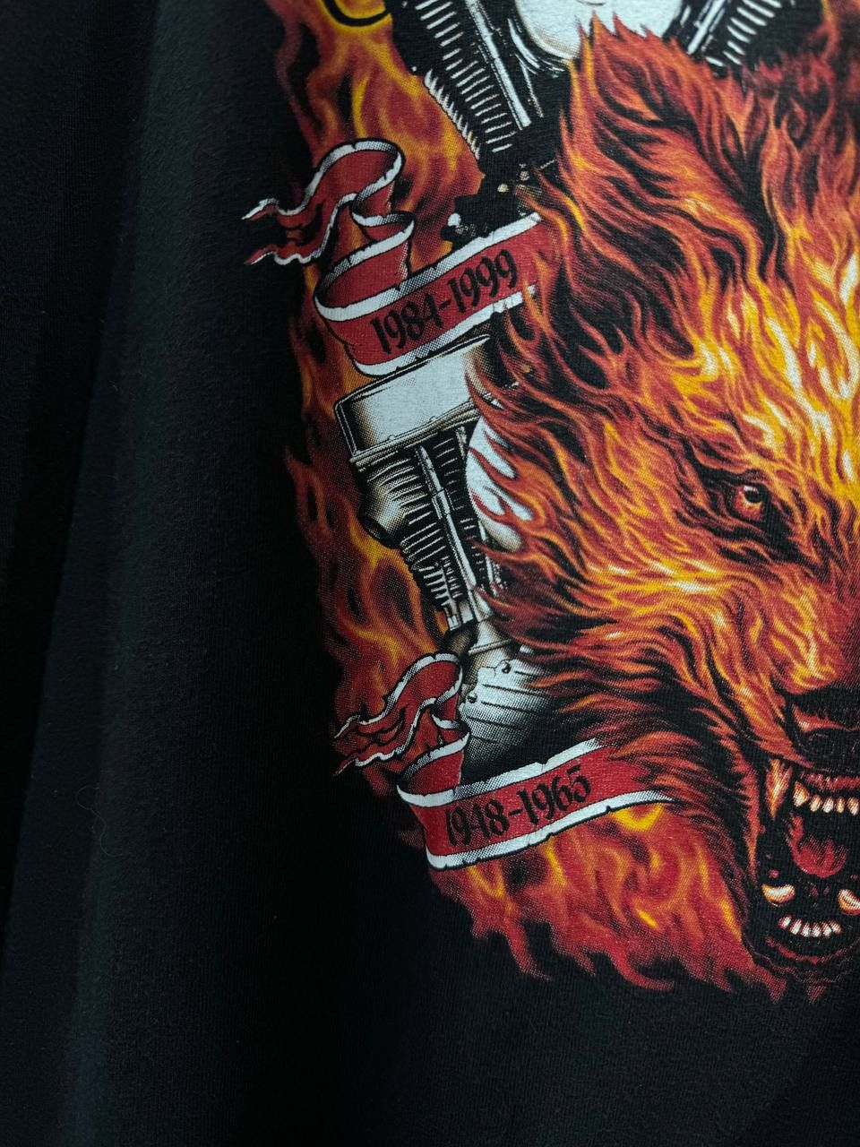 Vintage Vintage Survivors Harley Davidson 2005 Wolf Longsleeve Shirt Size US XXL / EU 58 / 5 - 6 Thumbnail