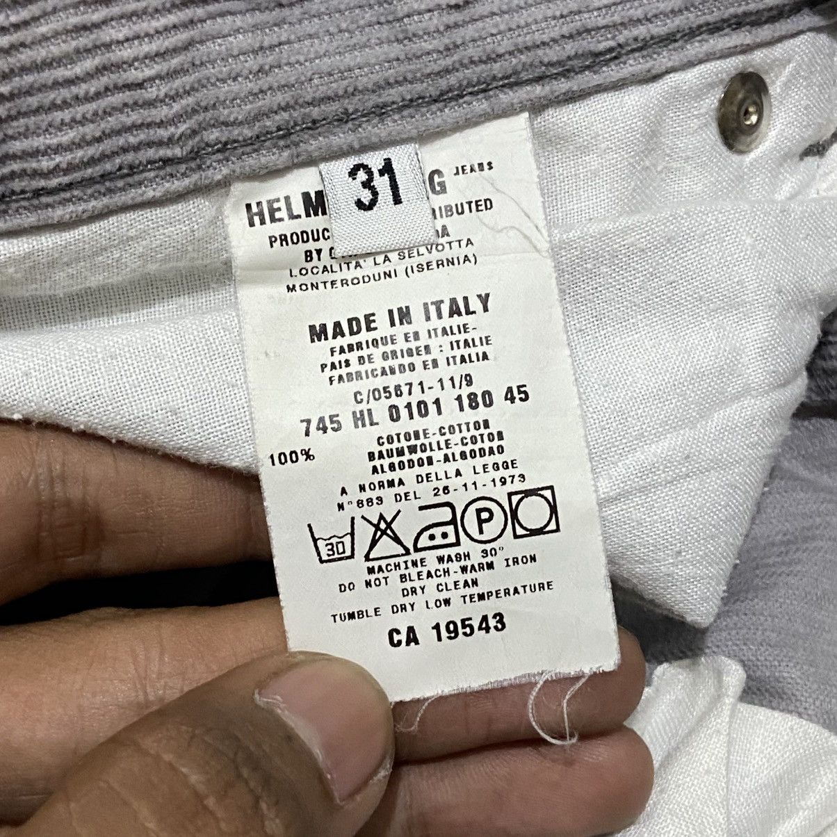 Helmut Lang SENDOFFERS💸 Helmut Lang Classic Cut Corduroy Pants Size US 31 - 8 Thumbnail