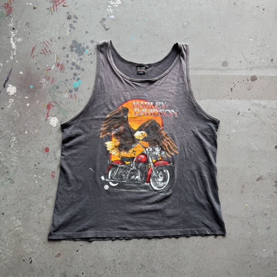 Harley Davidson × Vintage Vintage Harley Davidson Tank Top Size US XL / EU 56 / 4 - 1 Thumbnail