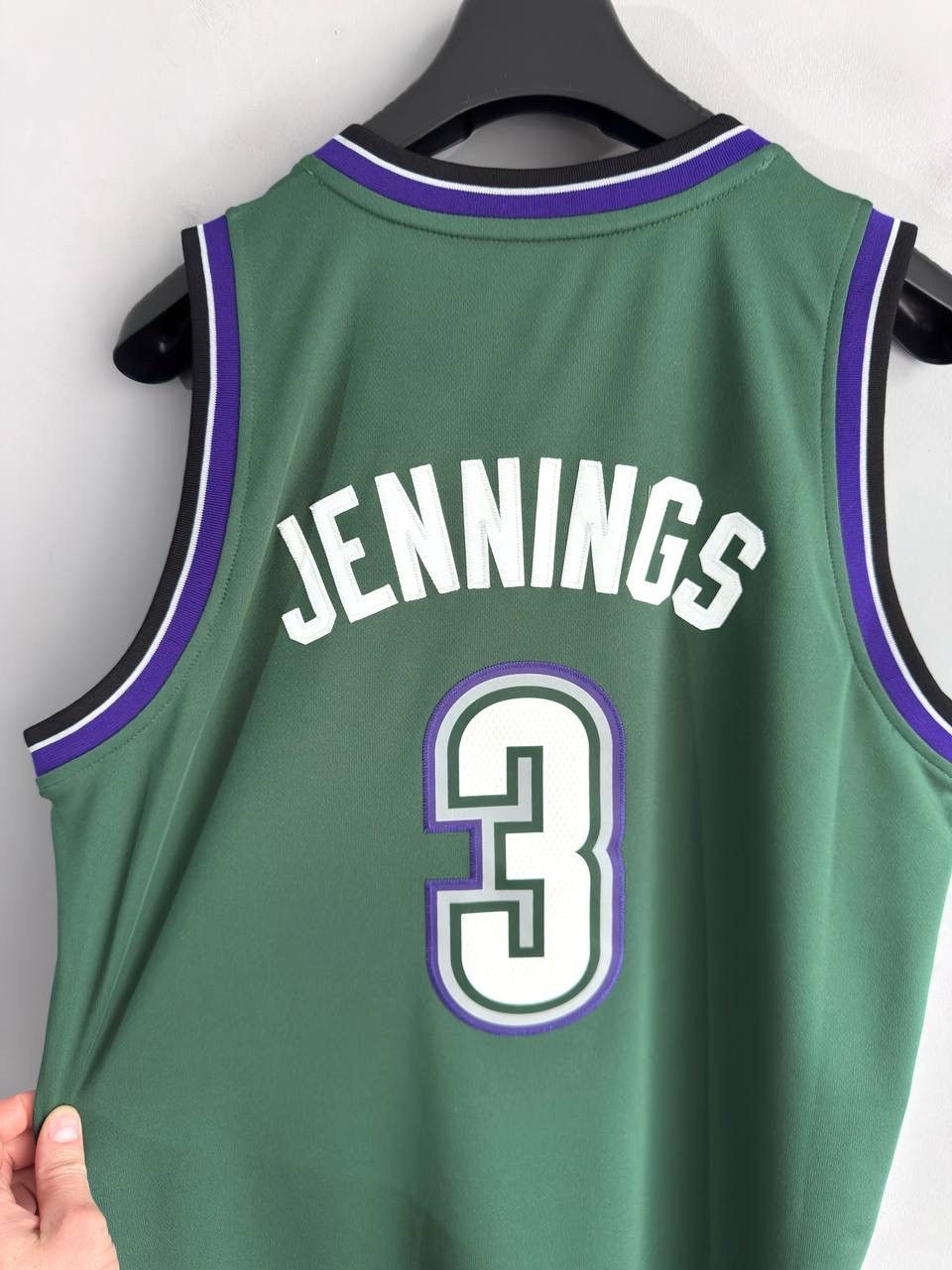 Adidas Milwaukee Bucks 1995-99 NBA Basketball Jersey #3 JENNINGS, M Size US M / EU 48-50 / 2 - 15 Thumbnail