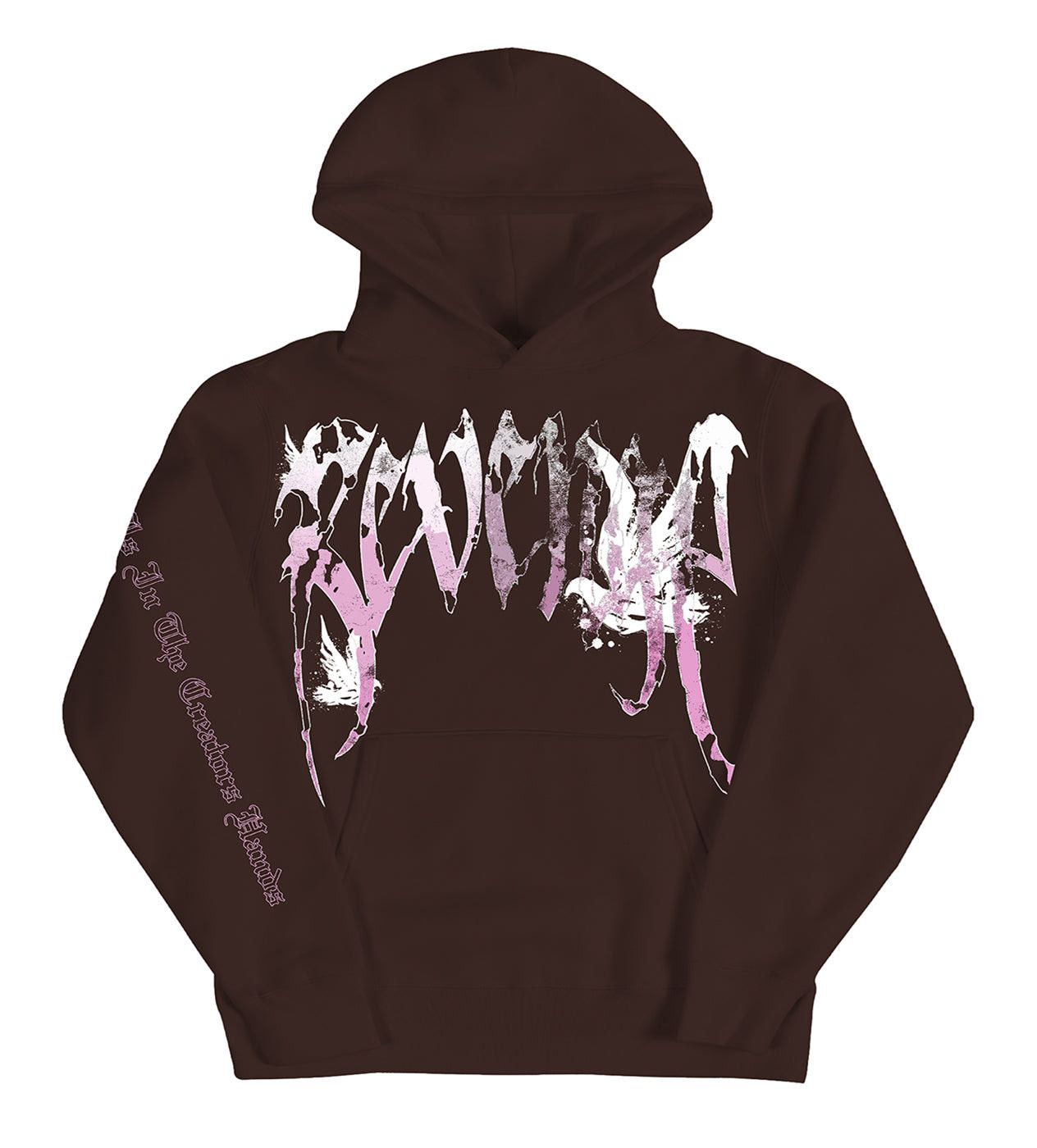 Revenge Graffiti Dove Hoodie Chocolate Brown Size US XL / EU 56 / 4 - 1 Thumbnail