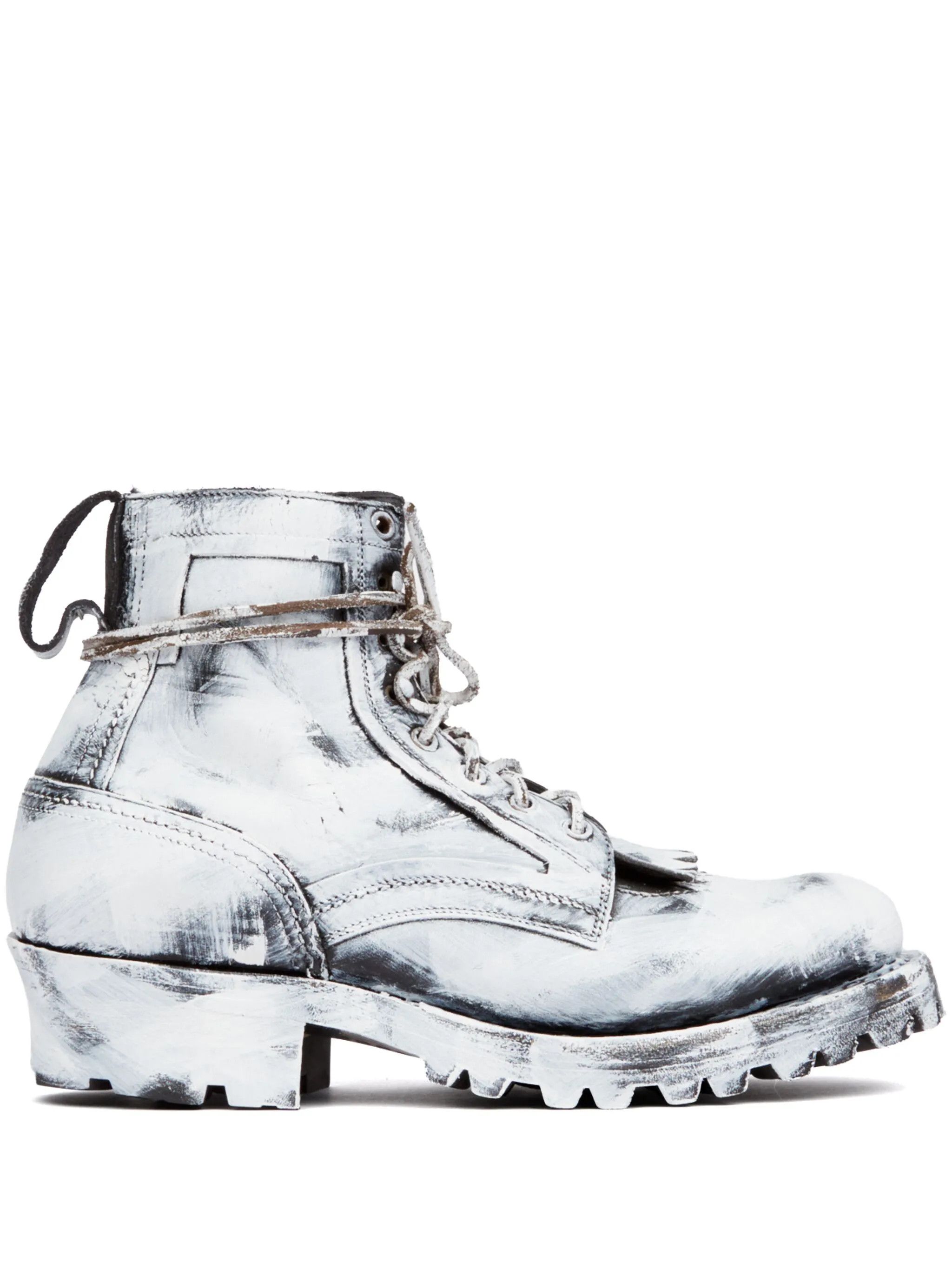 Maison Margiela o1w1db11225 Sierra Bianchetto Boots in White/Black Size US 10 / EU 43 - 1 Thumbnail