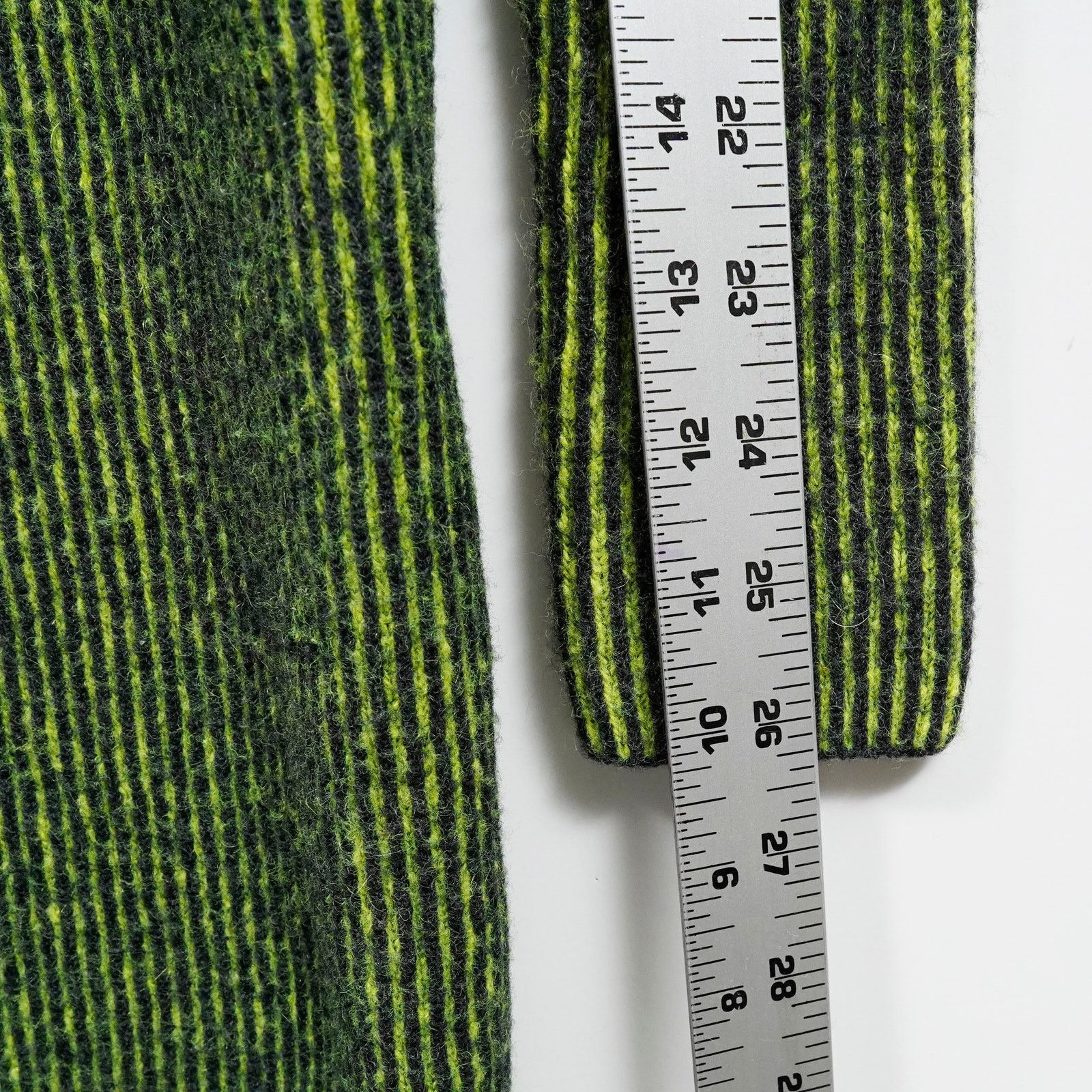 Y-3 Y-3 Yohji Yamamoto Knit Dress Green Black Striped XS Bodycon Size XS / US 0-2 / IT 36-38 - 13 Thumbnail