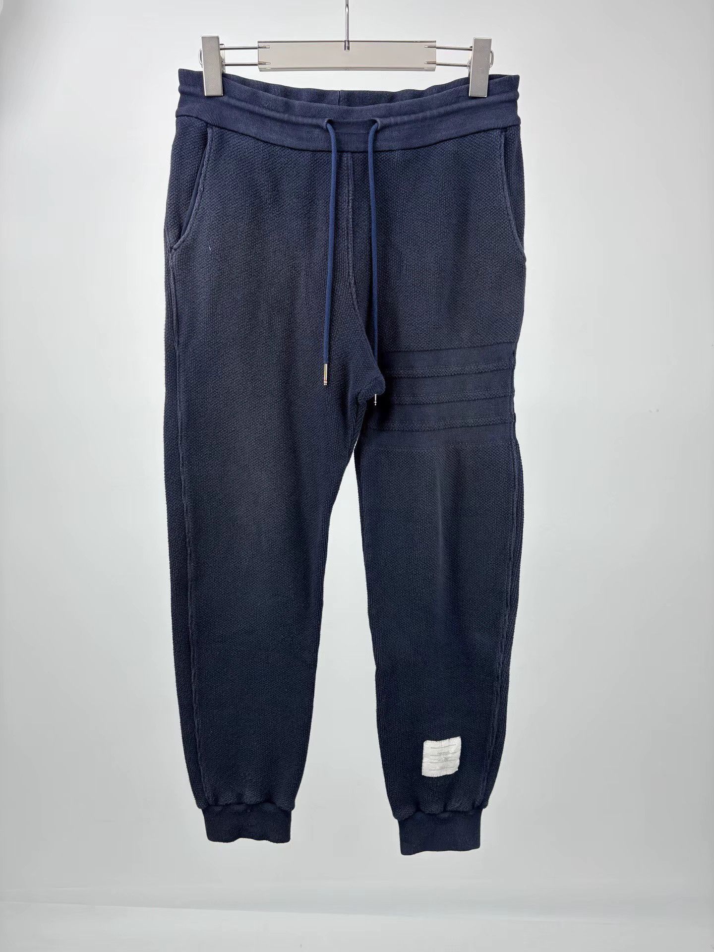 Thom Browne THOM BROWNE Four-Bar Waffle Trousers Size US 29 - 1 Thumbnail