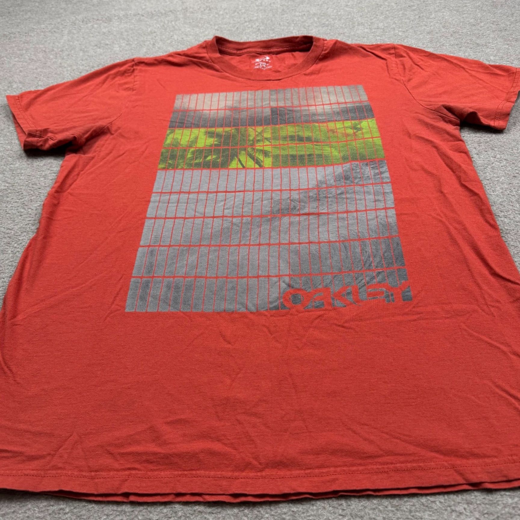 Oakley Oakley Shirt Mens Orange Small Short Sleeve Crew Neck Logo Casual Outdoor Adults T-Shirt Regular Cotton Knit All Seasons Mens Size US S / EU 44-46 / 1 - 3 Thumbnail
