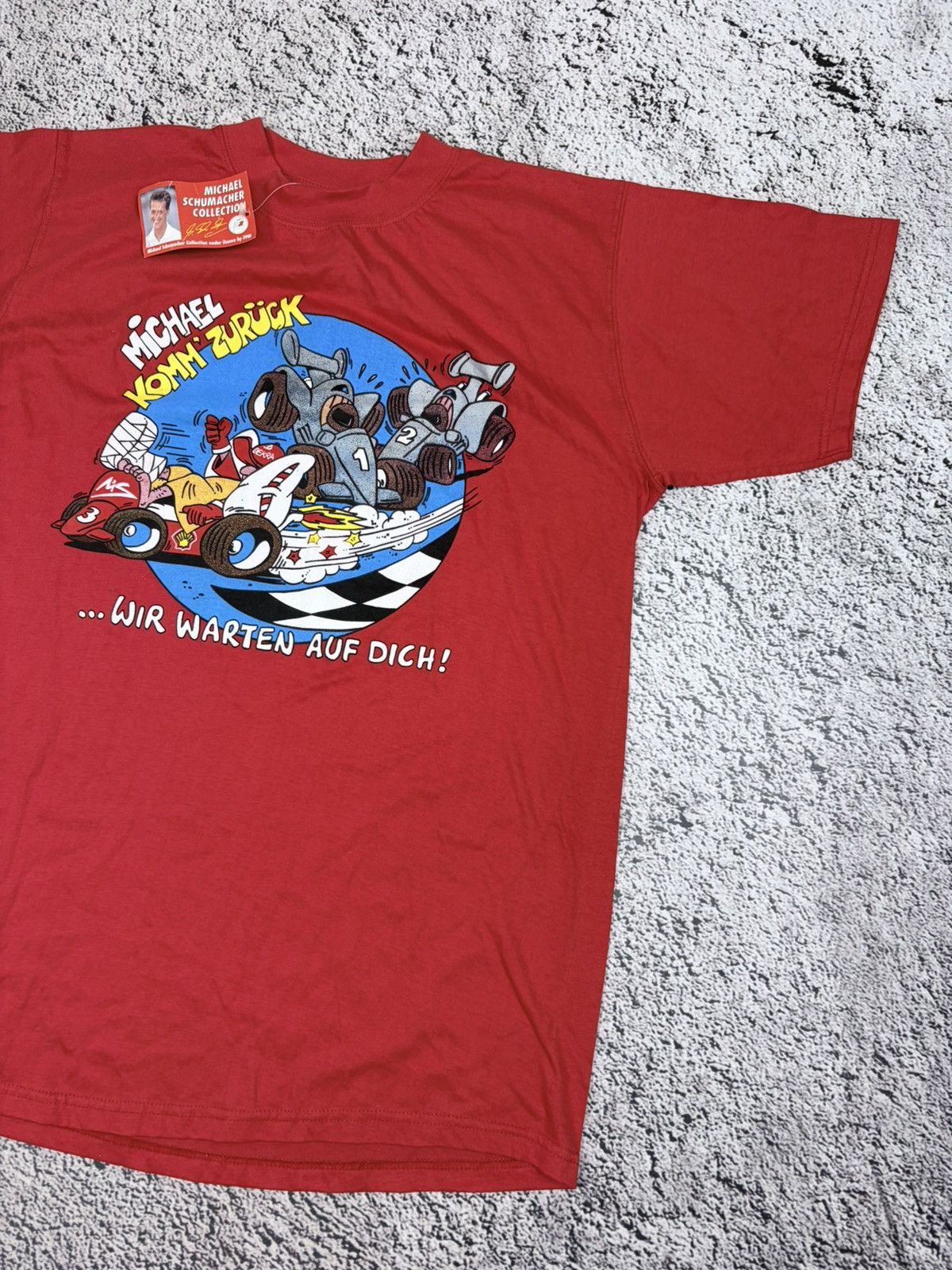 Formula 1 VINTAGE Michael Schumacher F1 T-Shirt NWT Formula 1 Red M Size US M / EU 48-50 / 2 - 3 Thumbnail