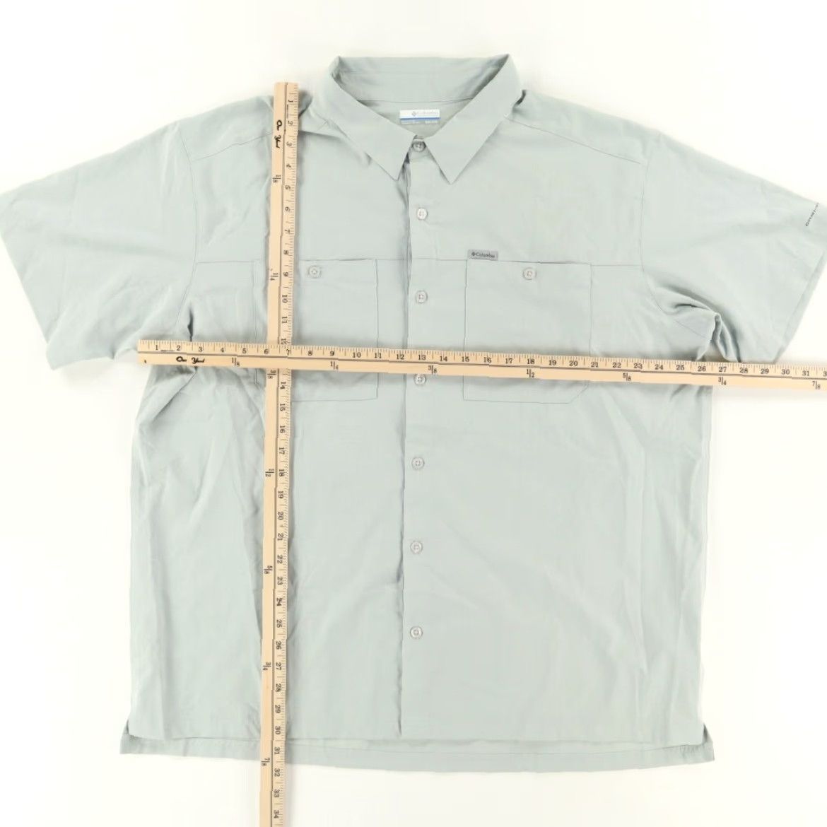 Vintage Columbia Omni-Shade Solid Button Up Shirt Gray Men's 2XL Size US XXL / EU 58 / 5 - 3 Thumbnail