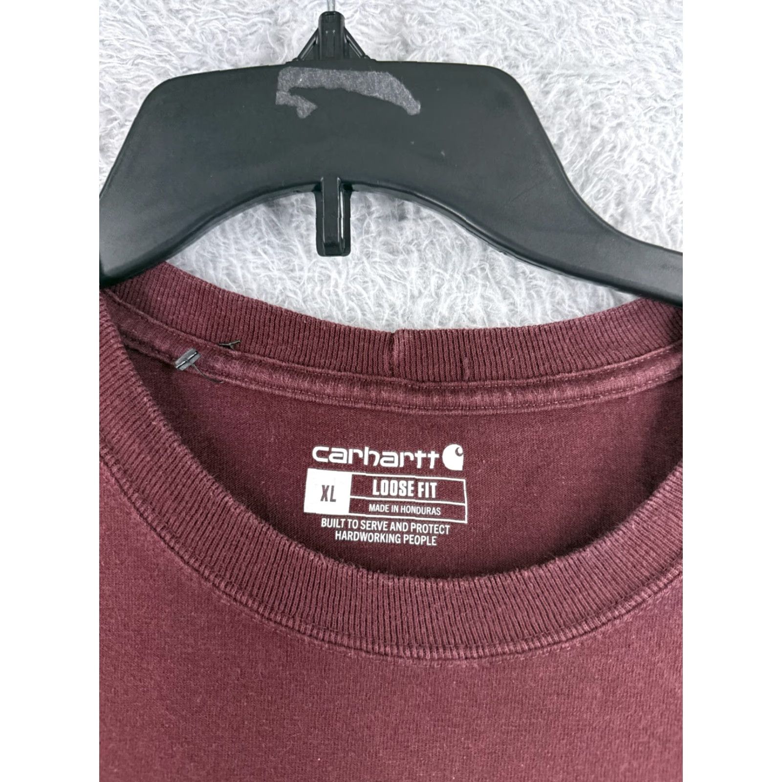 Carhartt VINTAGE Carhartt Shirt Men Extra Large Red Long Sleeve Crew Neck Cotton Workwear Size US XL / EU 56 / 4 - 6 Thumbnail