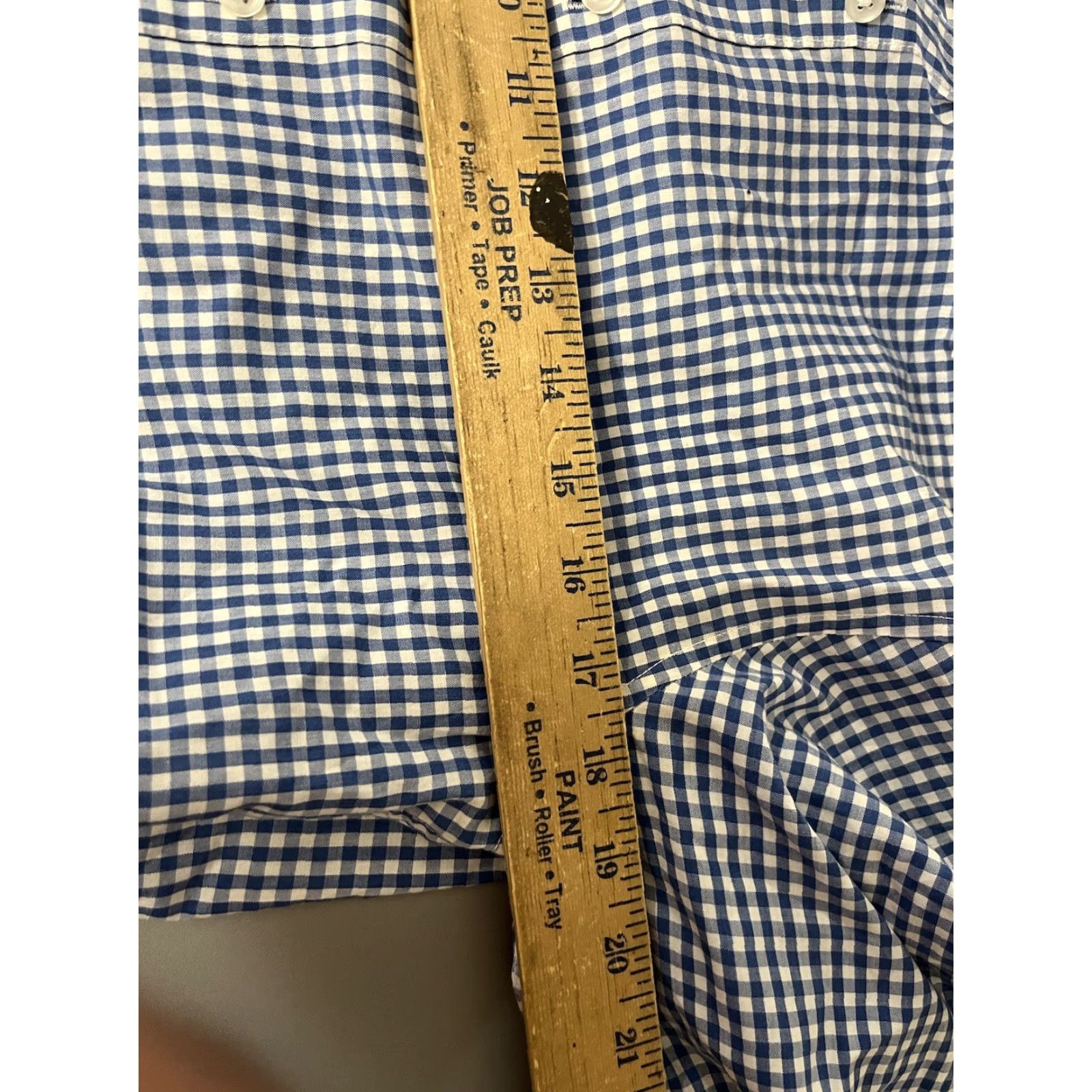 H&M H&M Shirt Mens Small Blue Gingham Slim Fit Button Up Long Sleeve Casual Preppy Shirt Size US S / EU 44-46 / 1 - 5 Thumbnail