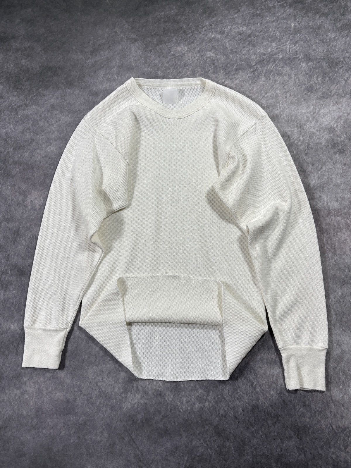 Vintage Vintage Thermal Longsleeve True Vintage Raschel Knit 80s 70s Size US S / EU 44-46 / 1 - 2 Thumbnail