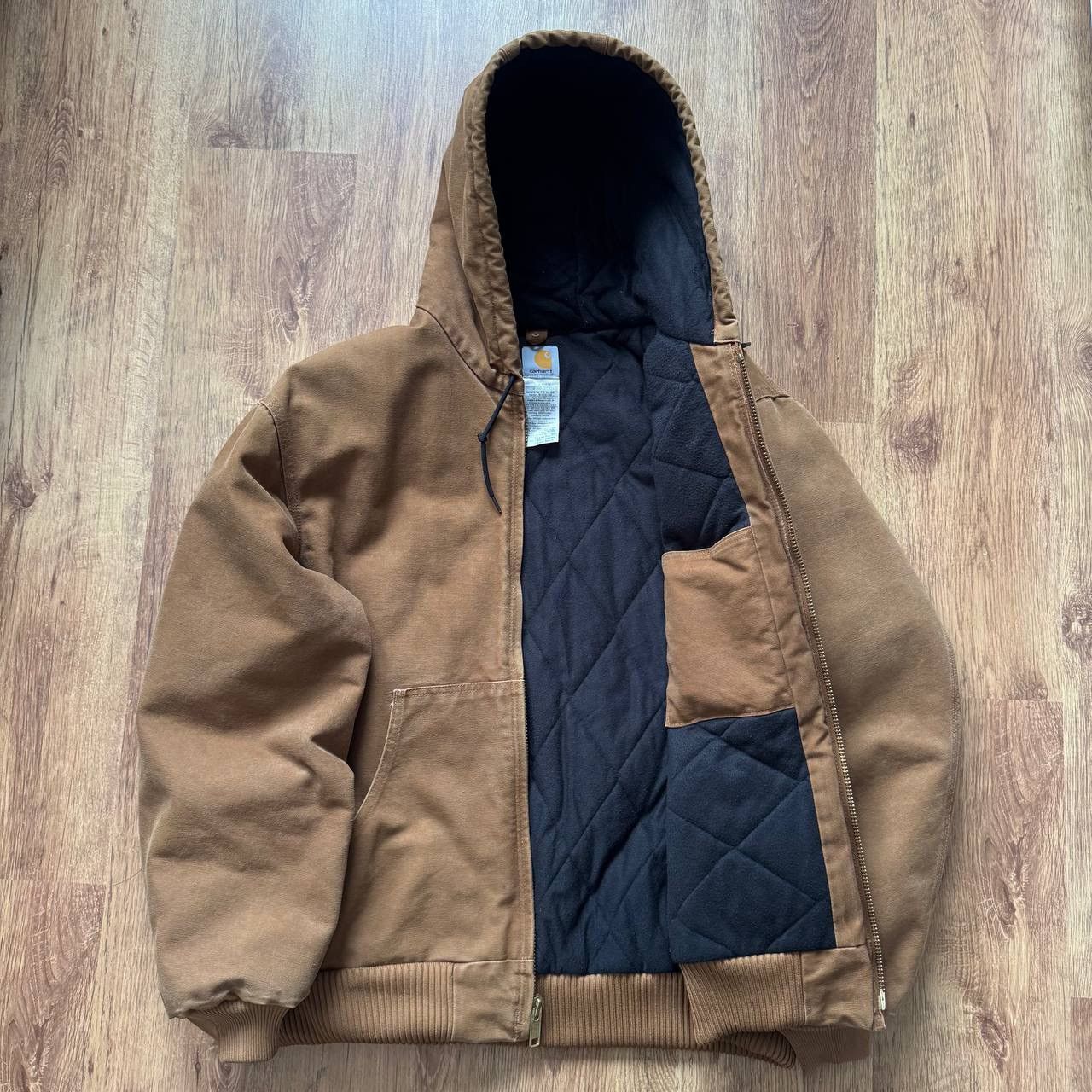 Carhartt CARHARTT VINTAGE ACTIVE JACKET FADED WORK ZIP HOODED JACKET Size US XL / EU 56 / 4 - 4 Thumbnail
