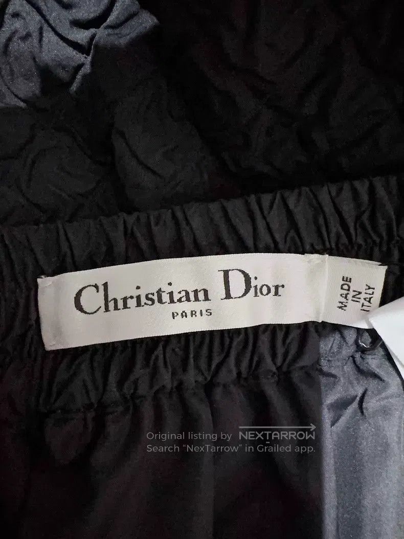 Dior Dior Black relief pleated skirt Size 24" / US 00 / IT 34 - 5 Thumbnail