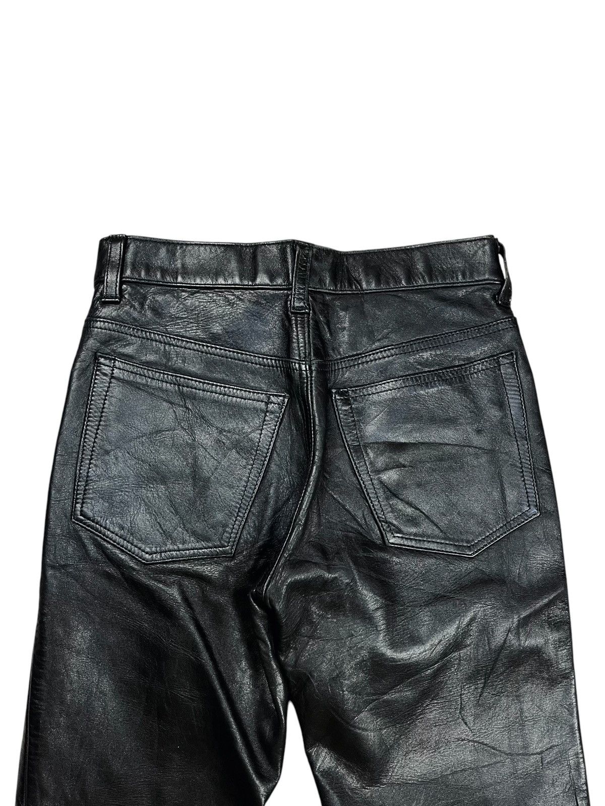 Japanese Brand 1990s Harolds Gear - Flared Leather Pants Size US 29 - 7 Thumbnail