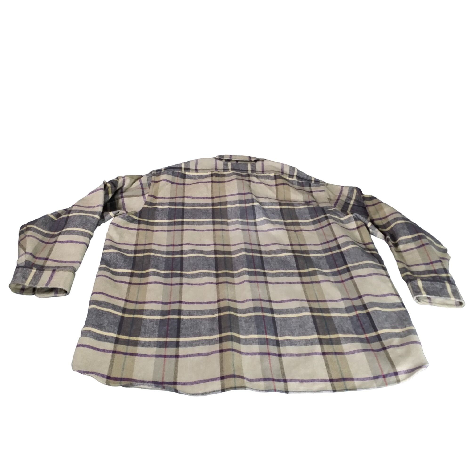 L.L. Bean L.L. Bean Plaid Button Up Shirt Men Sz XXL Chamois Cloth Cot Size US XXL / EU 58 / 5 - 7 Thumbnail