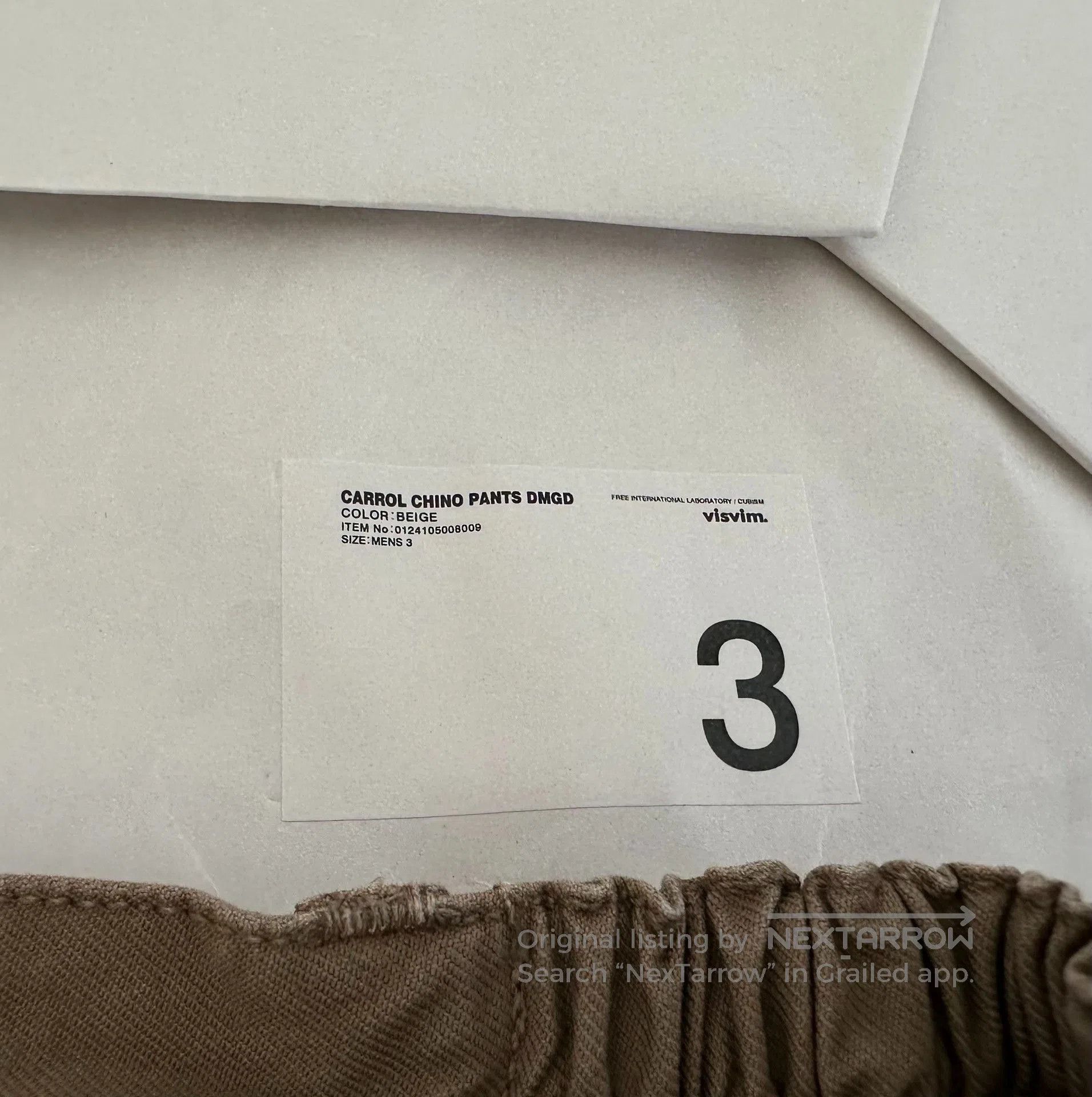 Visvim visvim carrol chino pants in beige. Size US 30 / EU 46 - 4 Thumbnail