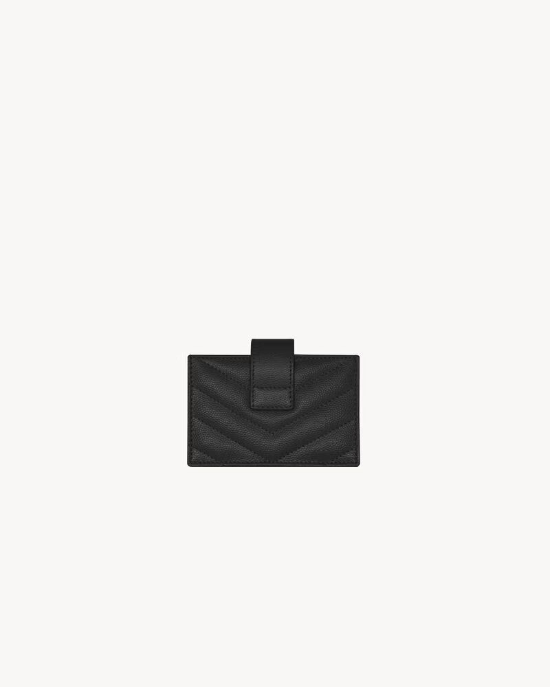 Saint Laurent Paris o1b1hav110225 Size: OS/ Cassandre Matelasse Card Case Black Size ONE SIZE - 2 Thumbnail