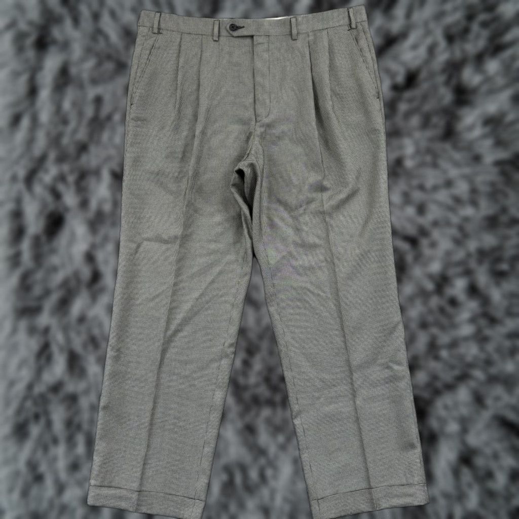 Ralph Lauren VINTAGE Lauren Ralph Lauren Pants Men 38x30 Check Dress Pants Formal Business Casual Party/Cocktail Travel Wedding Size US 38 / EU 54 - 1 Thumbnail