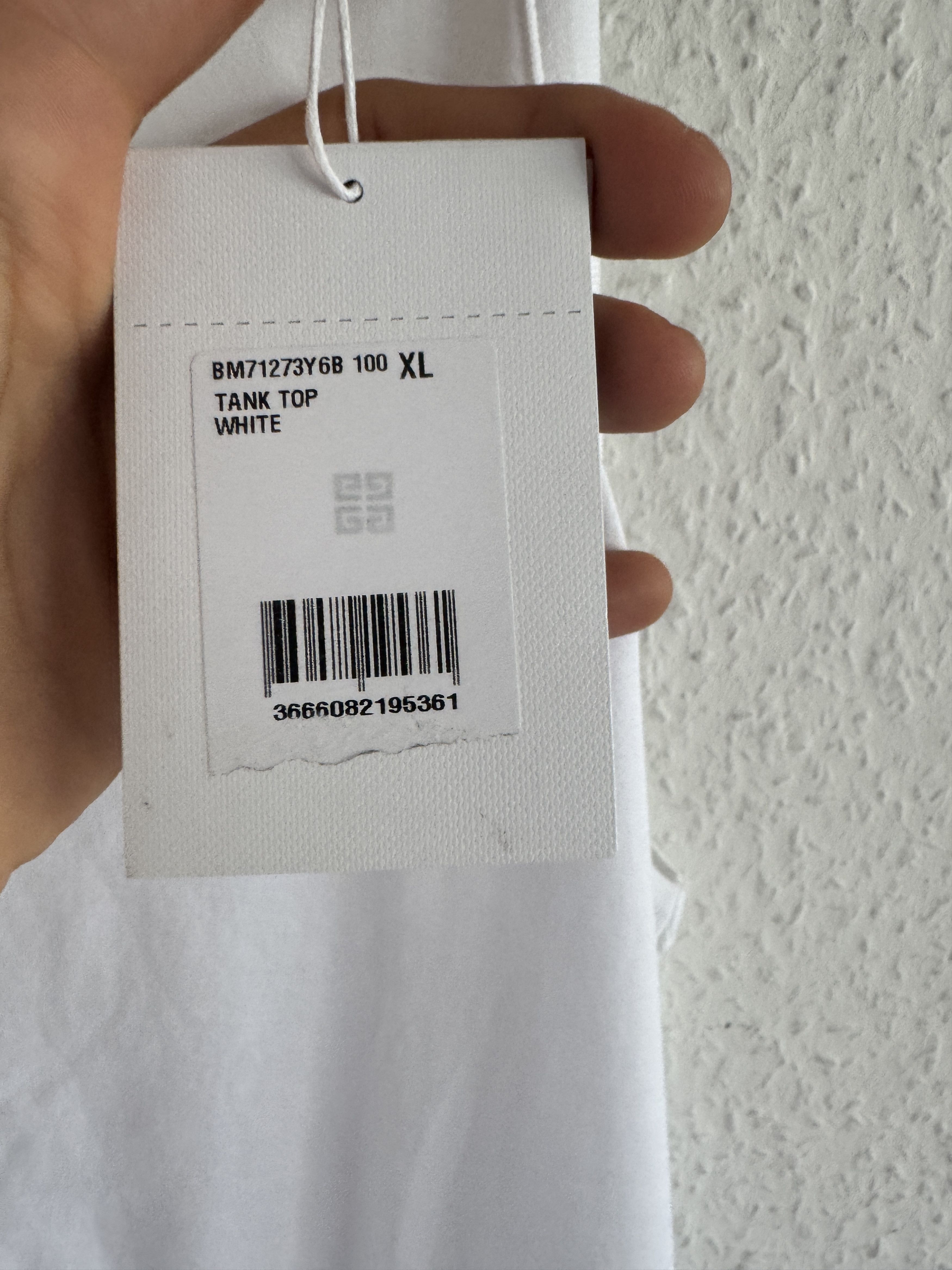 Givenchy White slim-fit tank top Size US XL / EU 56 / 4 - 9 Thumbnail