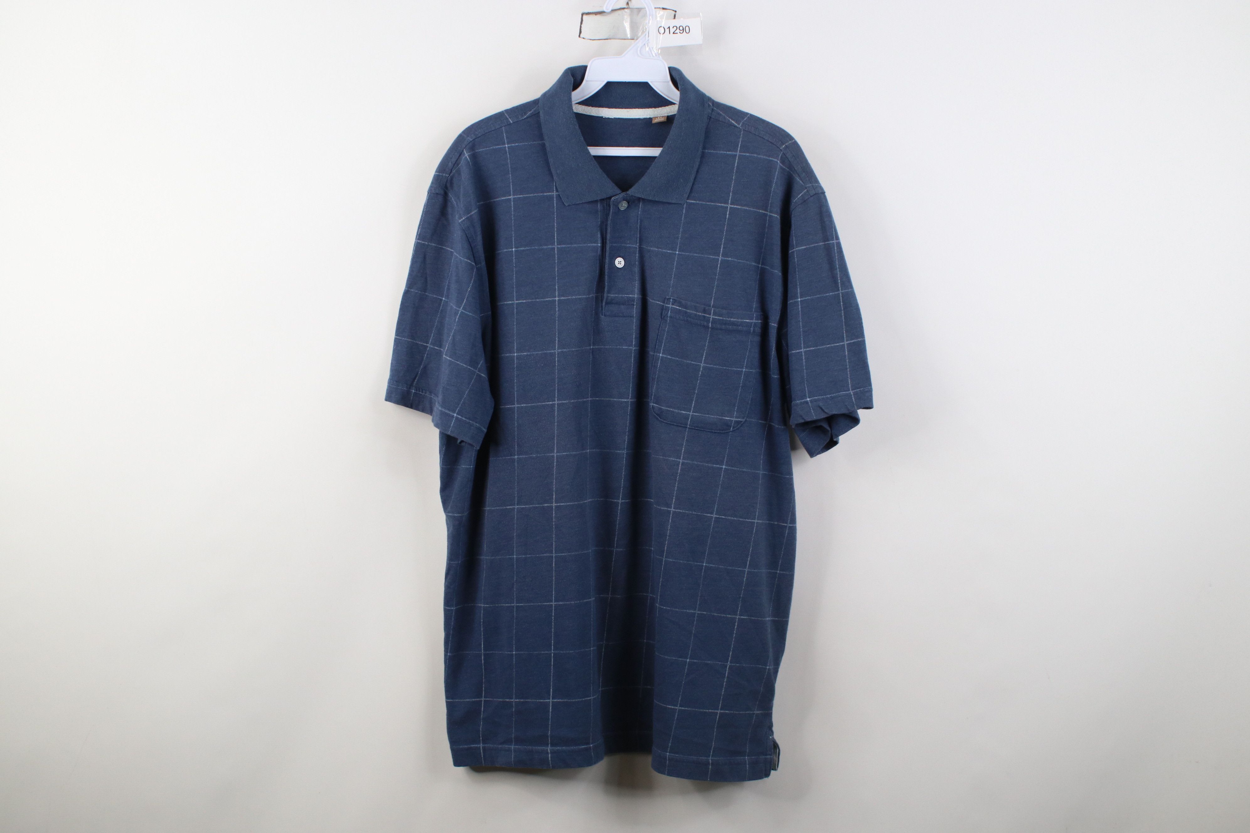 Vintage Vintage 90s Y2K Streetwear Collared Golf Polo Shirt Plaid Size US L / EU 52-54 / 3 - 1 Thumbnail