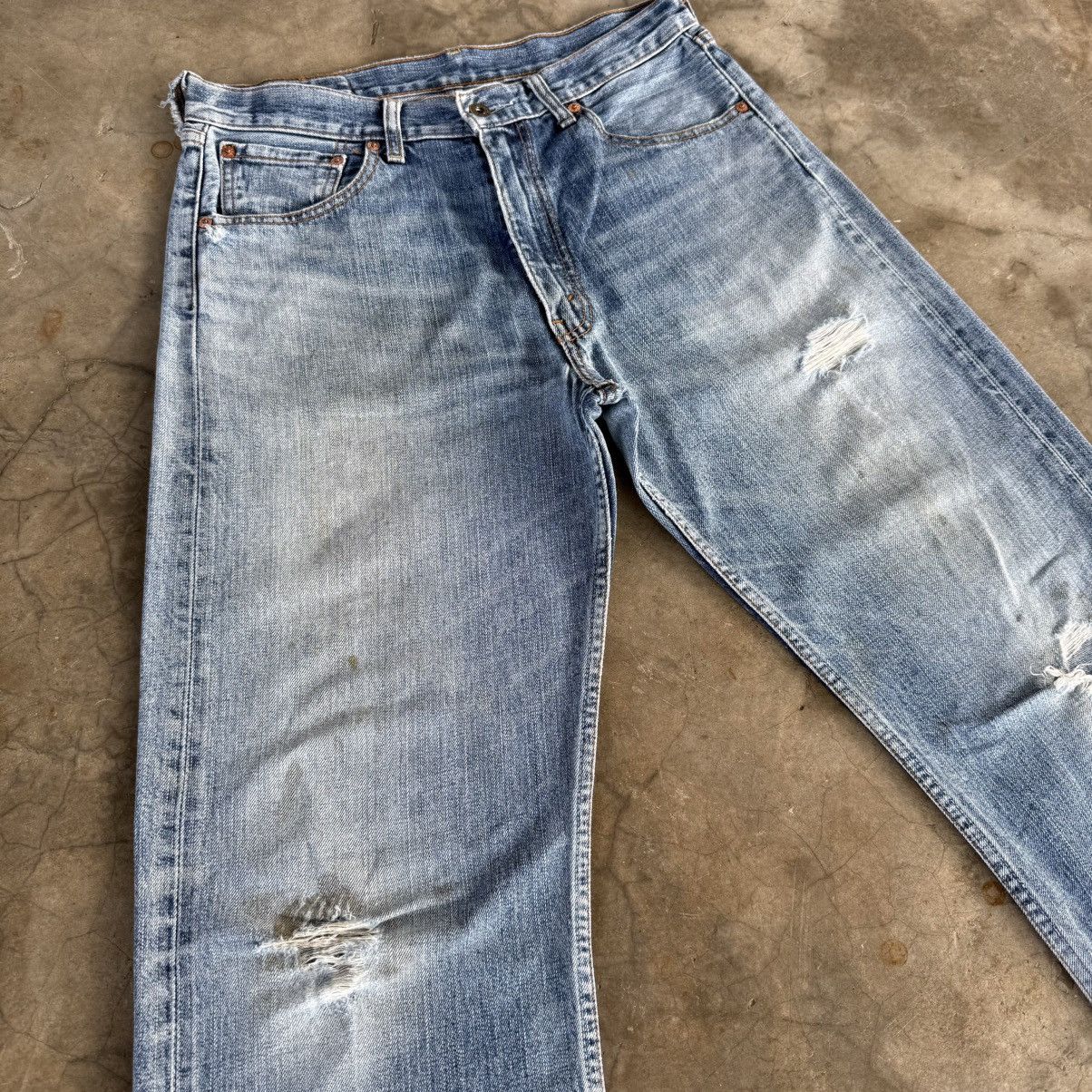 Levi's Vintage Clothing W32x28.5 Vintage Levi's 503 Faded Ripped Denim Jean Pants Size US 32 / EU 48 - 5 Thumbnail