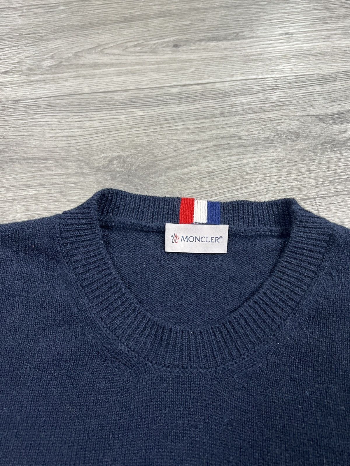 Moncler MONCLER Pullover Sweater Knitwear cashmere Dark Blue Sz XXL Size US XXL / EU 58 / 5 - 12 Thumbnail