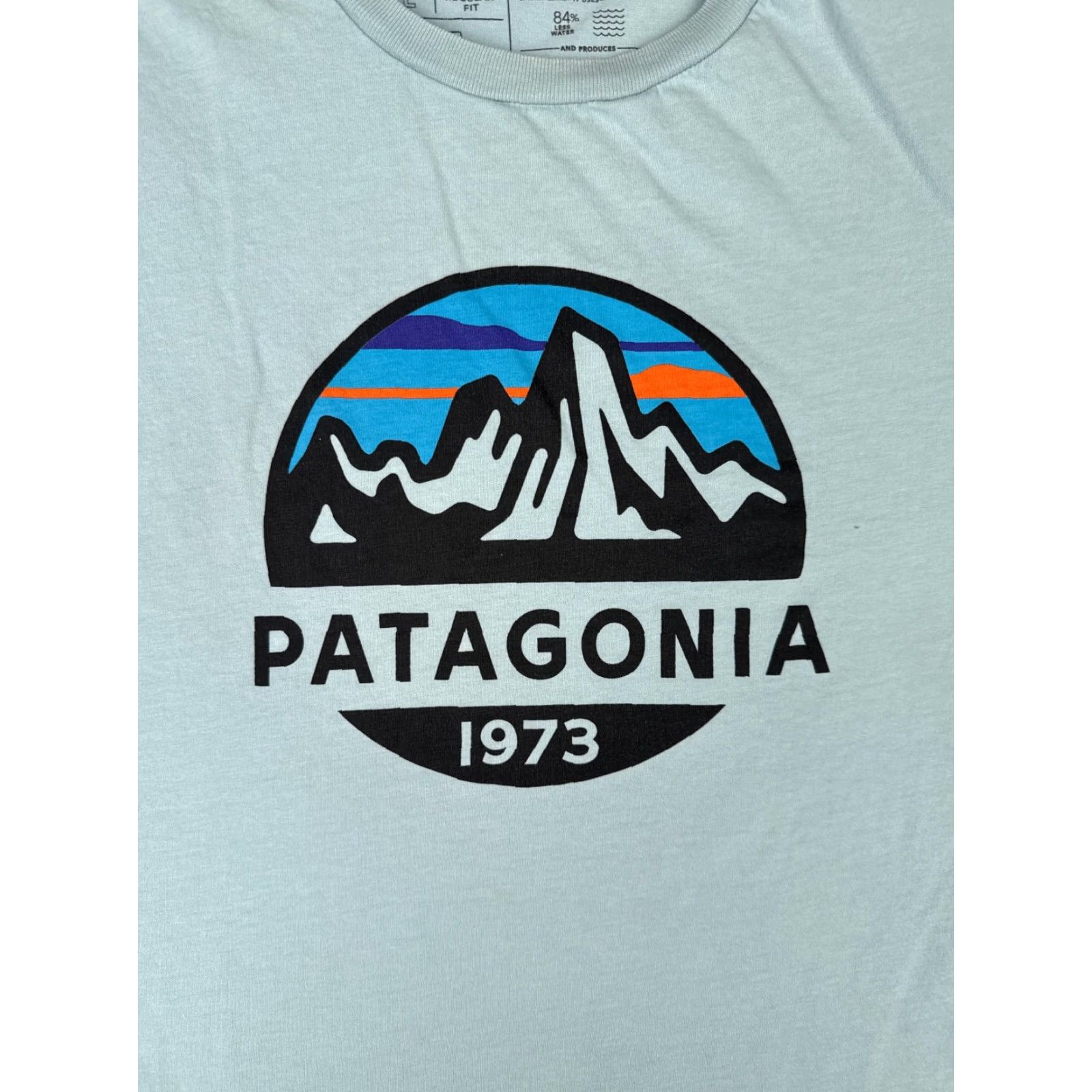 Patagonia Patagonia Shirt Men L Blue Crew Neck Short Sleeve 100% Cotton Logo USA Outdoor All Seasons Slim Regular Active Size US L / EU 52-54 / 3 - 6 Thumbnail