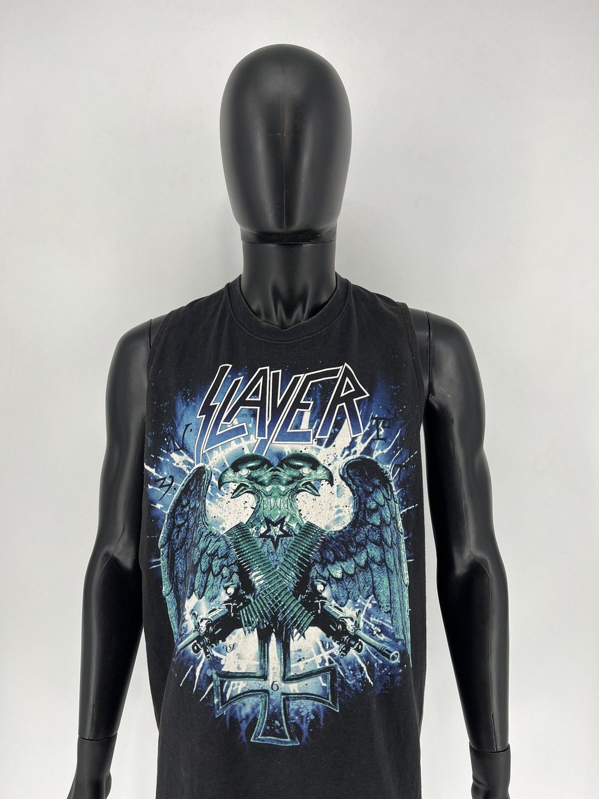 !! VERY RARE !! Vintage Faded 90s Slayer Band