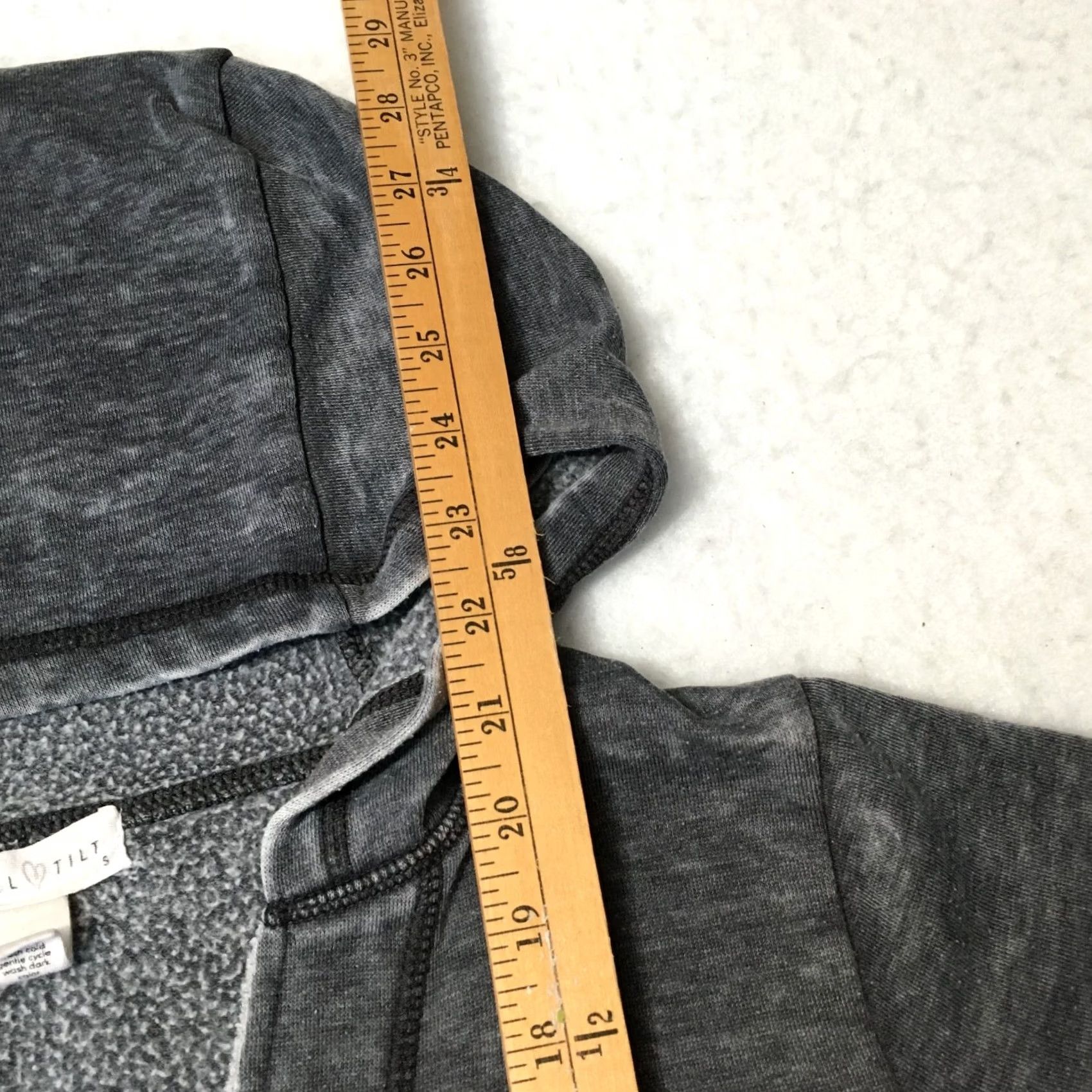 Vintage FULL TILT Hoodie Sweatshirt Womens Small gray v neck closure design Size S / US 4 / IT 40 - 7 Thumbnail