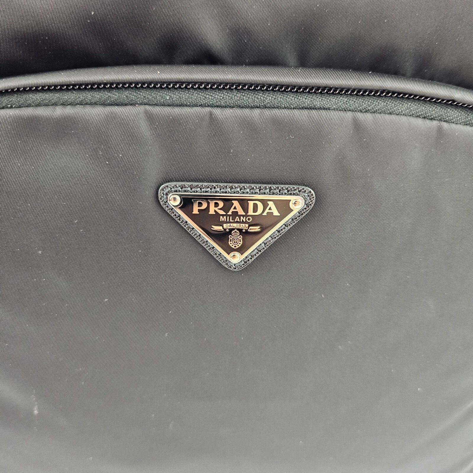 Prada PRADA Black Re-Nylon Saffiano Leather Backpack New Auth Size ONE SIZE - 3 Thumbnail