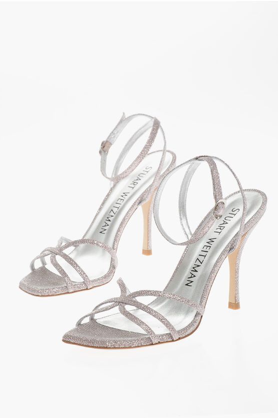 image of Stuart Weitzman Sandals Barelythere With Strap Heel Shoes 10 Cm in Pink, Women's