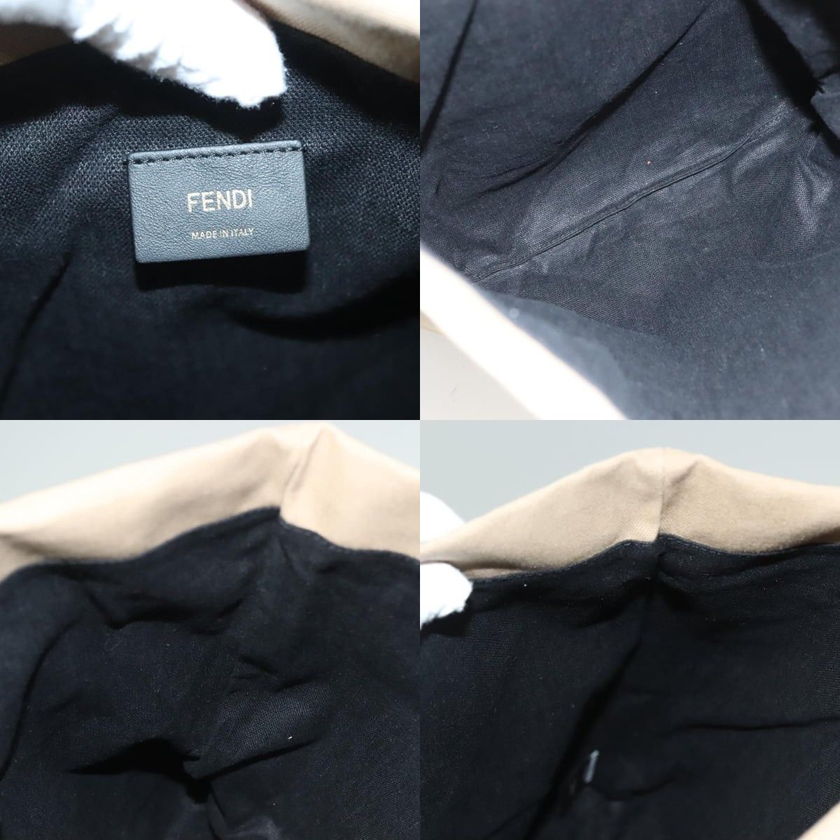 Fendi FENDI Celeria Hand Bag Canvas Beige Size ONE SIZE - 11 Thumbnail