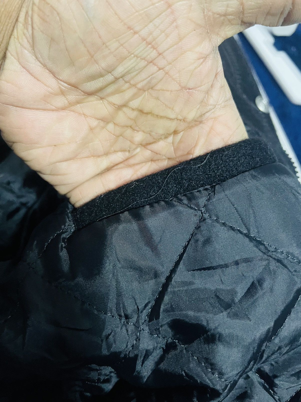 Handmade X Large Wool and Leather Distressed Varsity Jacket (16) Size US L / EU 52-54 / 3 - 7 Thumbnail