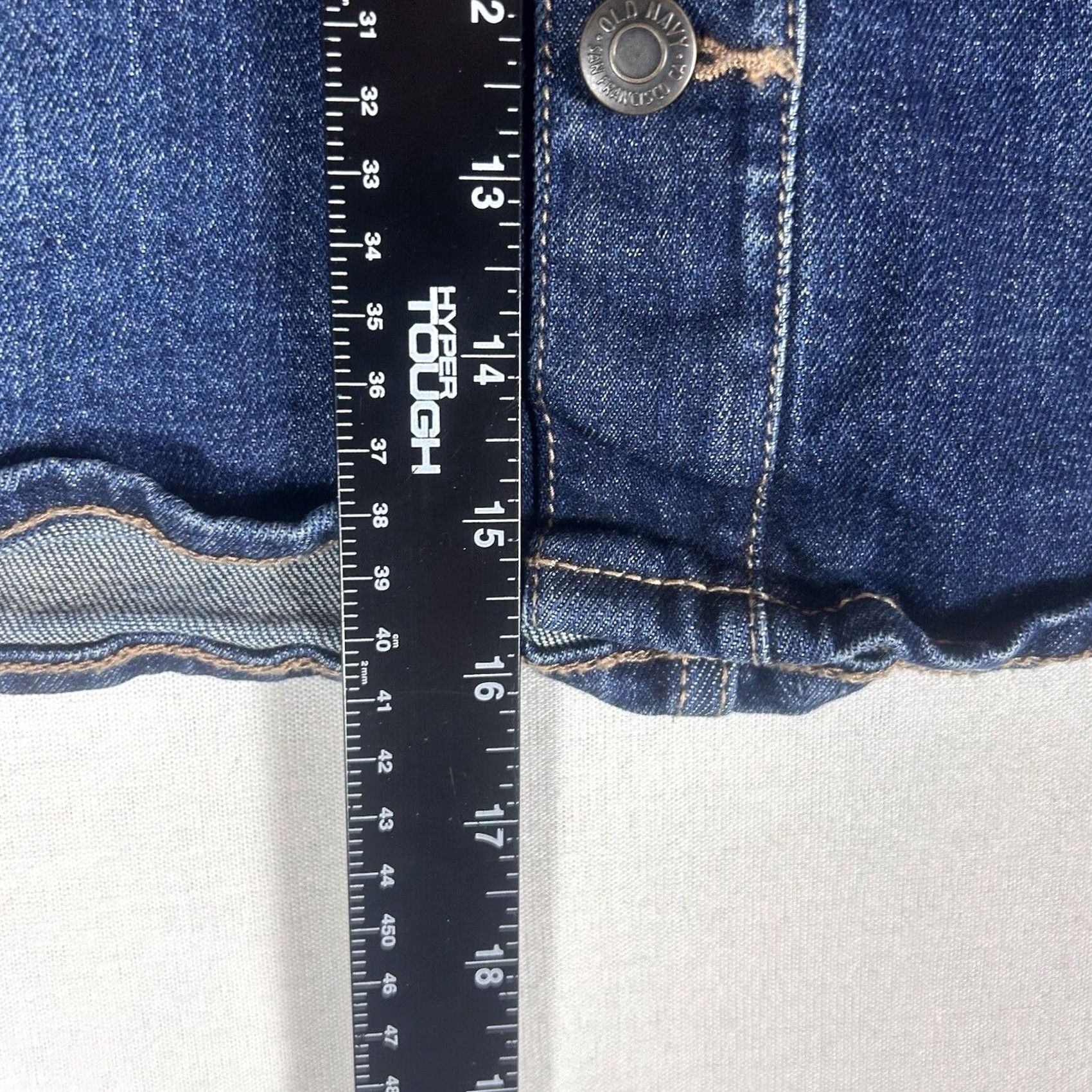 Old Navy Old Navy High Rise Denim Skirt Womens Size 4 A-Line Button Medium Wash Blue Denim Skirt Women Short Adjustable Fit Size 27" / US 4 / IT 40 - 6 Thumbnail