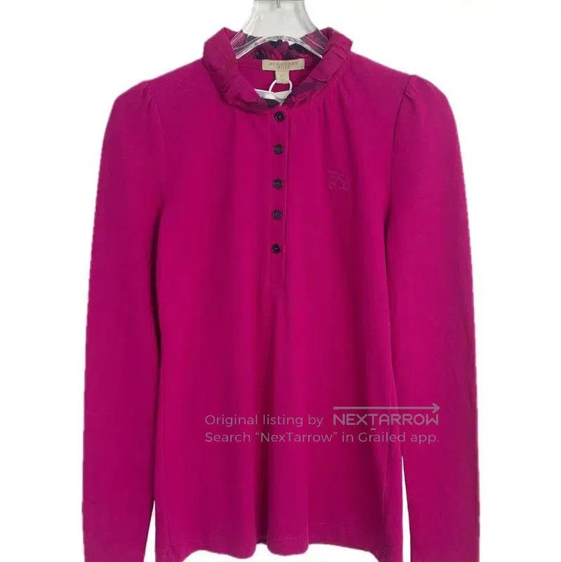 Burberry Burberry Pink Cotton XS Long Sleeve T-Shirt. Size XS / US 0-2 / IT 36-38 - 1 Thumbnail