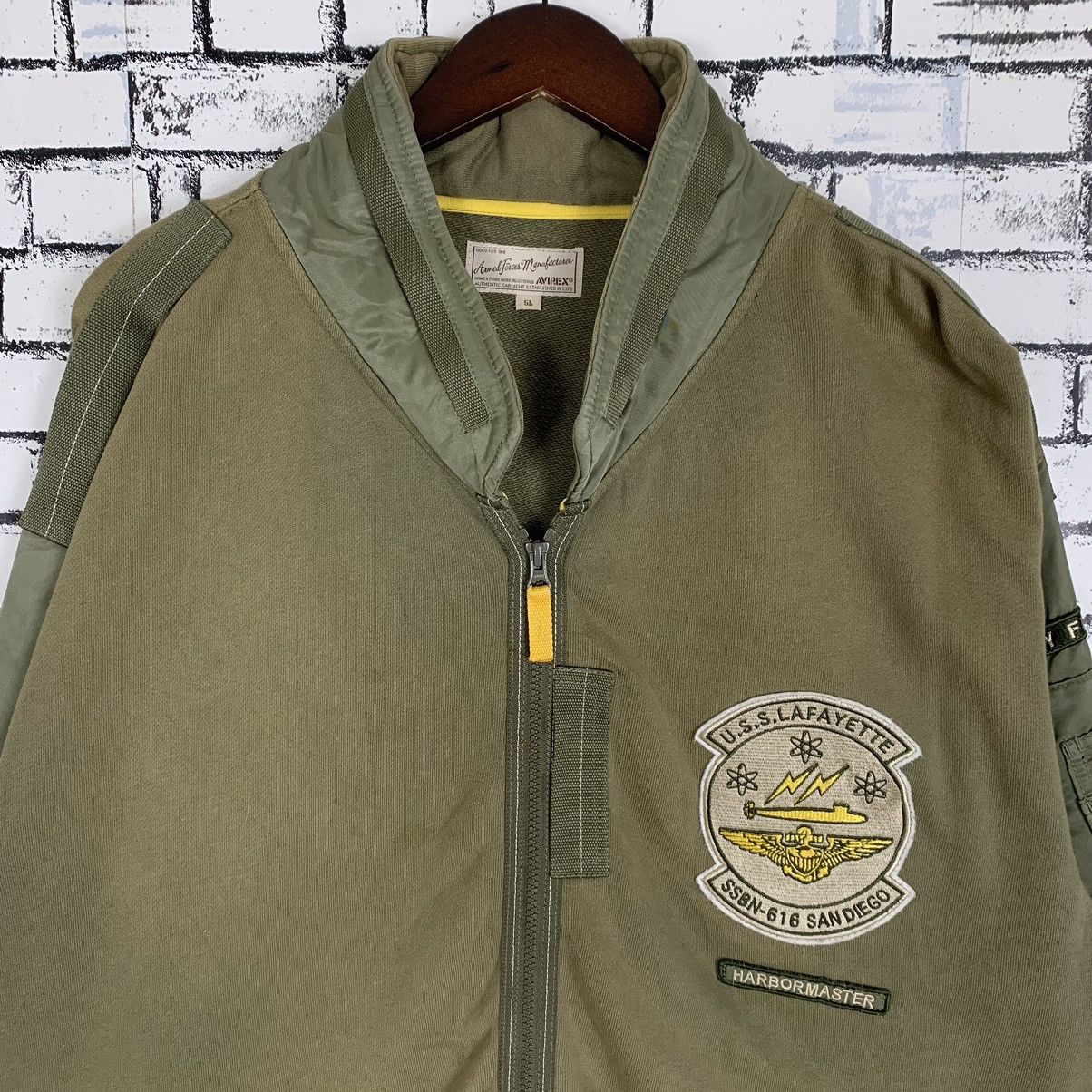 Avirex × Lafayette 148 Avirex U.S.S Lafayette United State Navy Military Jacket Size US XXL / EU 58 / 5 - 2 Thumbnail