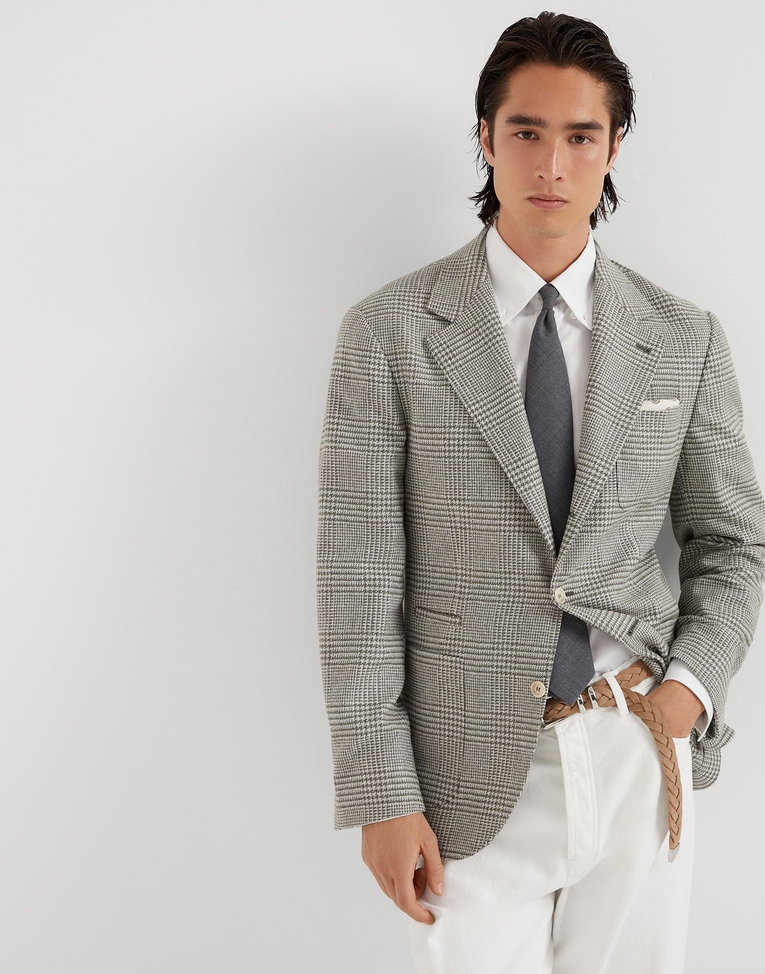 Brunello Cucinelli o1w1db10226 Suit Type Jacket in Dark Green Size US L / EU 52-54 / 3 - 1 Thumbnail