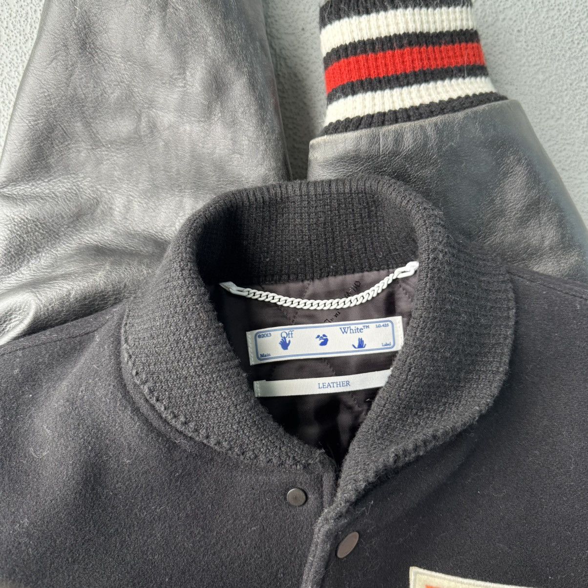 Off-White Off-White Black Varsity with Panels Size US XL / EU 56 / 4 - 8 Thumbnail