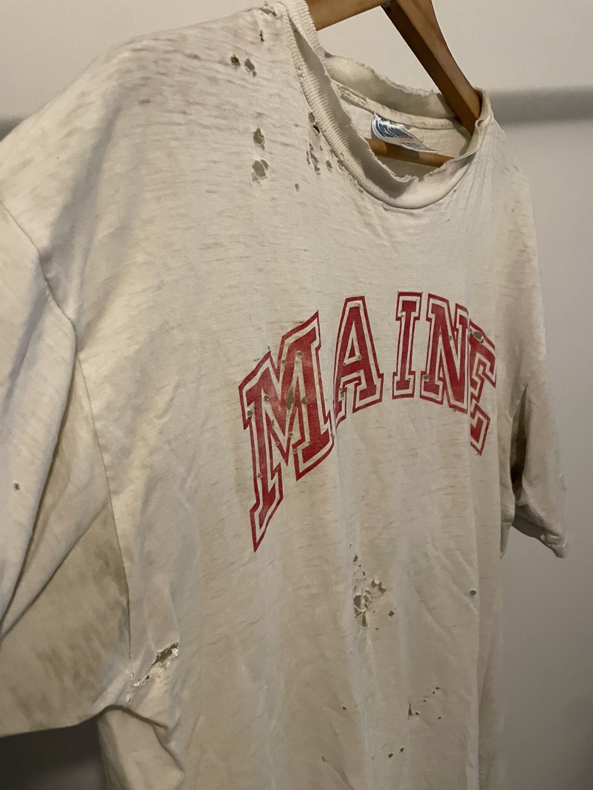 Vintage Rare Maine Collegiate collector tee Size US L / EU 52-54 / 3 - 3 Thumbnail