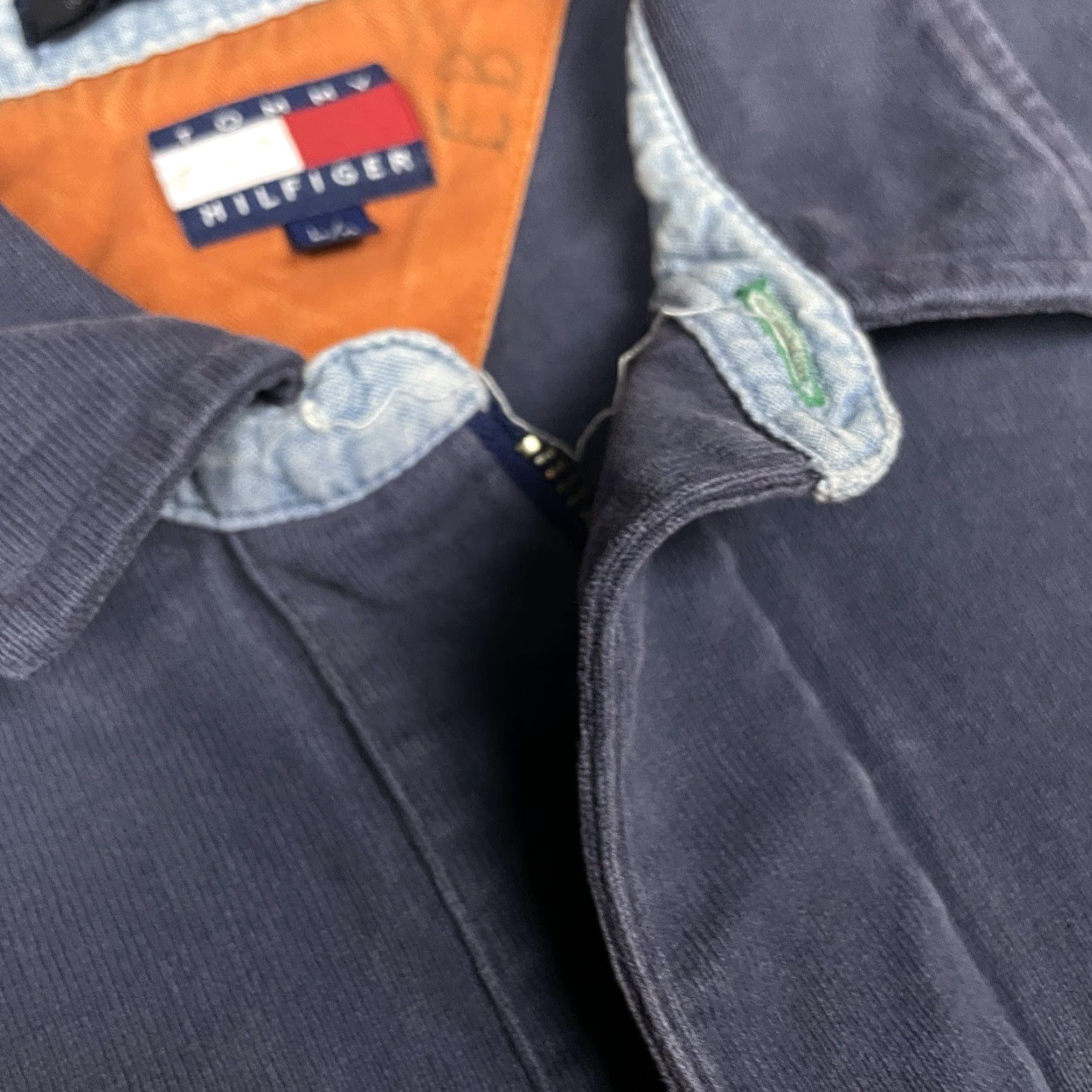 Tommy Hilfiger VINTAGE Tommy Hilfiger Shirt Mens L Blue Coastal Navigator Pullover Button-Up Casual Solid American Size US L / EU 52-54 / 3 - 5 Thumbnail