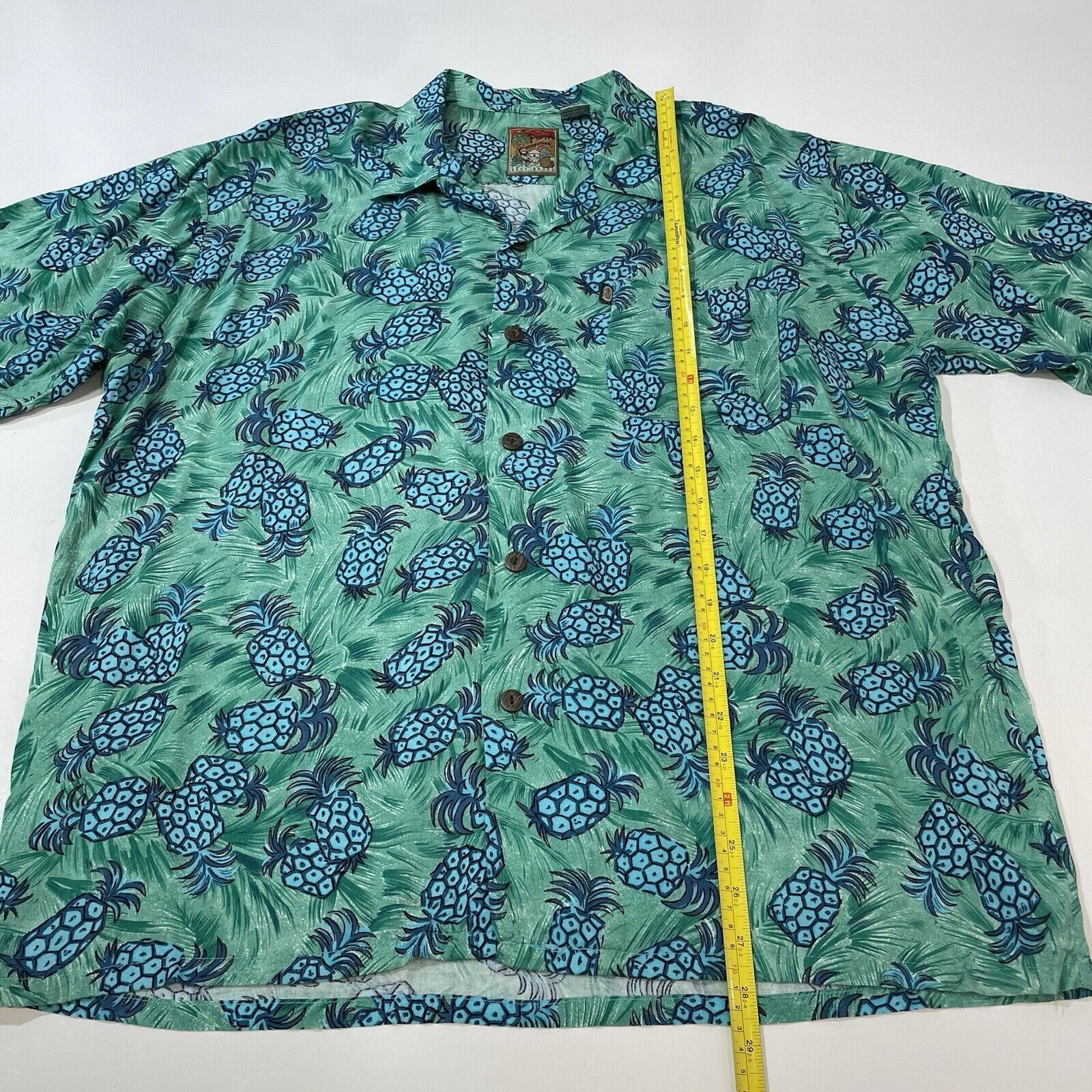 Pineapple Connection Pineapple Connection Men’s Hawaiian Shirt Blue Green Floral Size US L / EU 52-54 / 3 - 4 Thumbnail