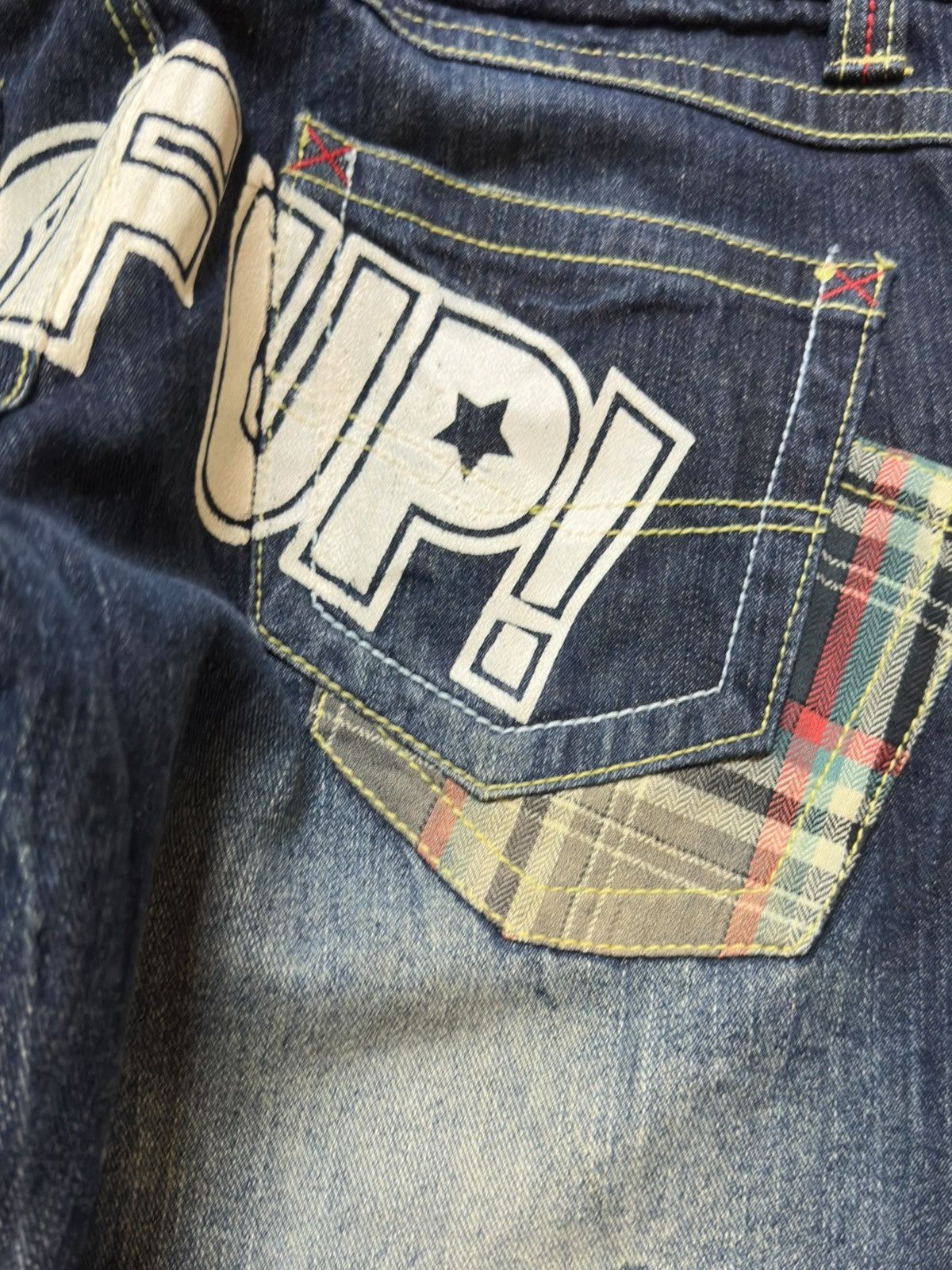 Tornado Mart Vintage Japanese Brand Mudwash Wrinkles Patchwork Denim Size US 30 / EU 46 - 7 Thumbnail