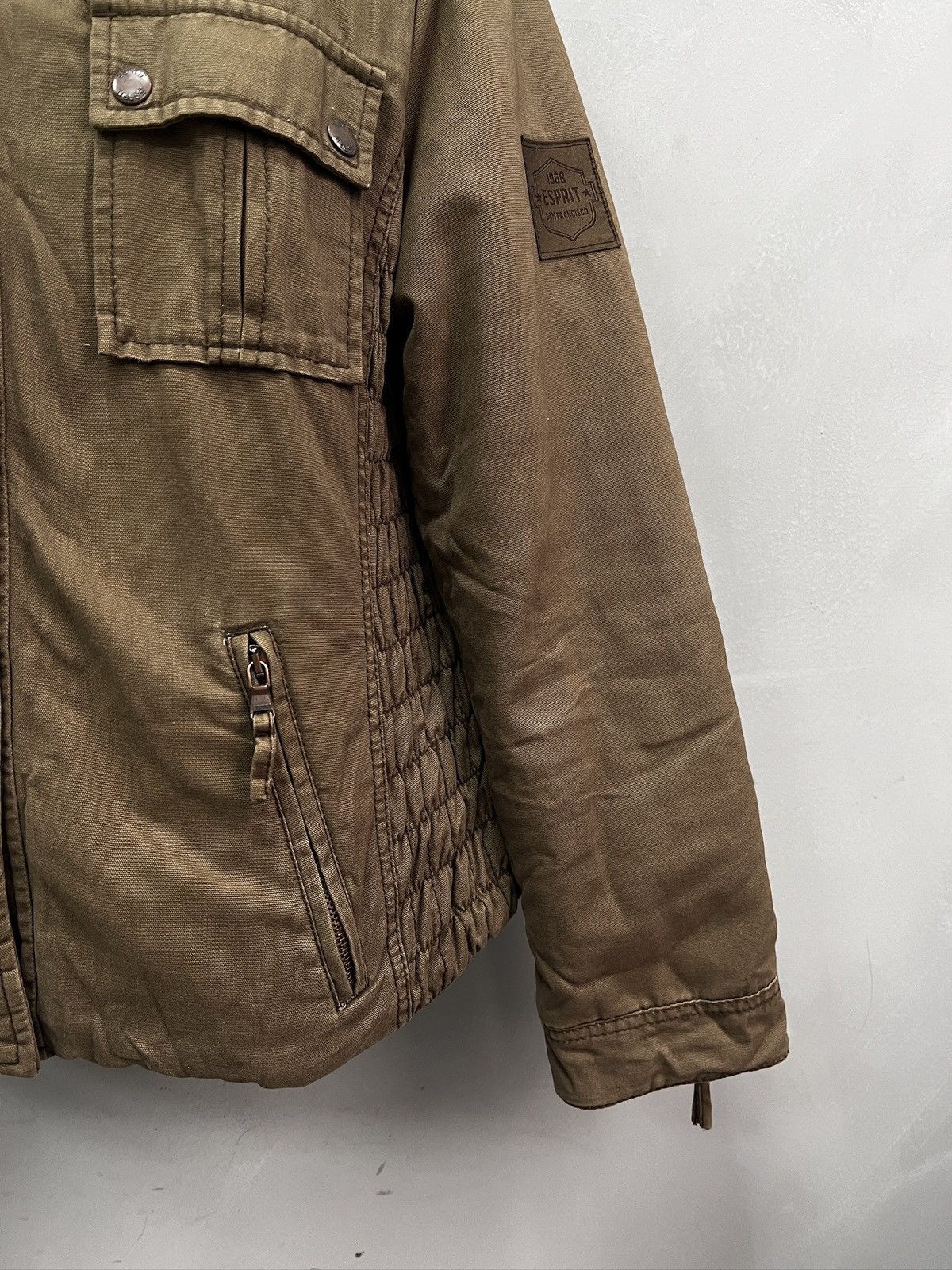 Junya Watanabe Brown washed distressed canvas jacket zipper Watanabe style Size US XL / EU 56 / 4 - 4 Thumbnail