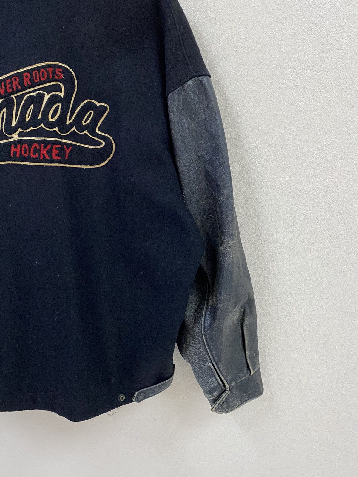 Vintage Vtg Varsity 80s Wool Jacket Beaver Roots Canada Size US XL / EU 56 / 4 - 5 Thumbnail