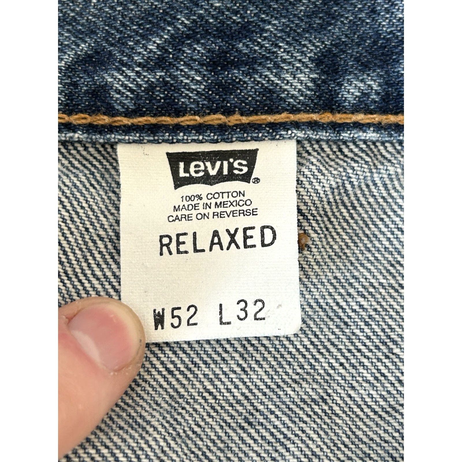 Levi's VINTAGE Levi’s 540 Jeans Blue Denim Relaxed Jeans 52x32 Mens Slim Straight 5-Pocket Logo Blue Denim Size US 34 / EU 50 - 3 Thumbnail