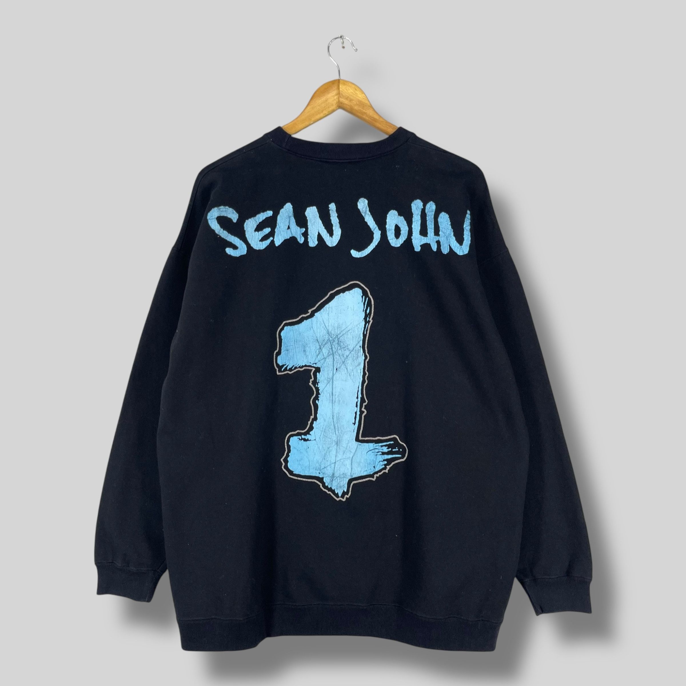 Sean John Vintage SEAN JOHN Hip Hop Rapper Spellout Sweatshirt Size US XL / EU 56 / 4 - 1 Thumbnail